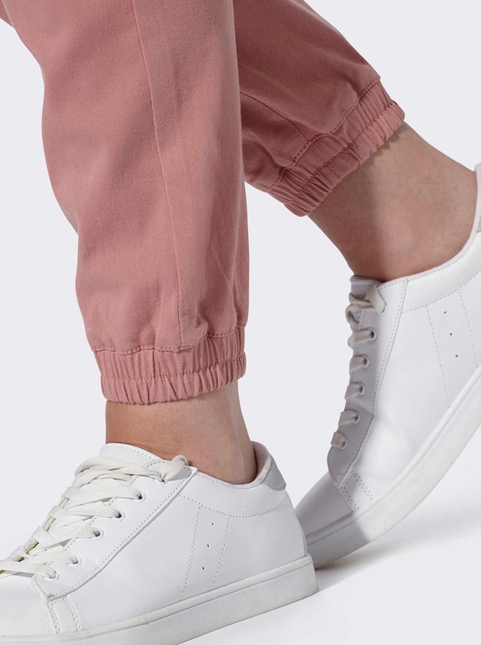 Schlupfhose in Twill-Qualität - rosenholz