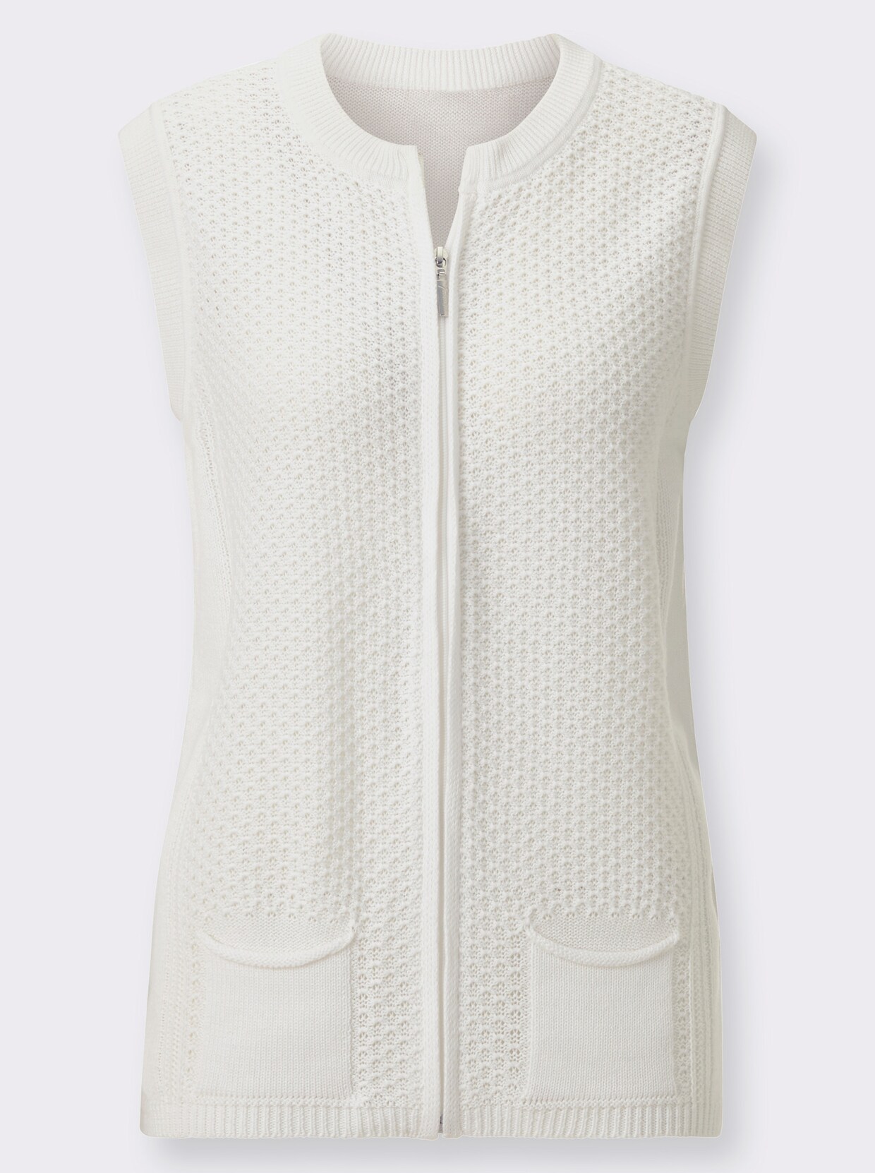 Strickweste - weiß