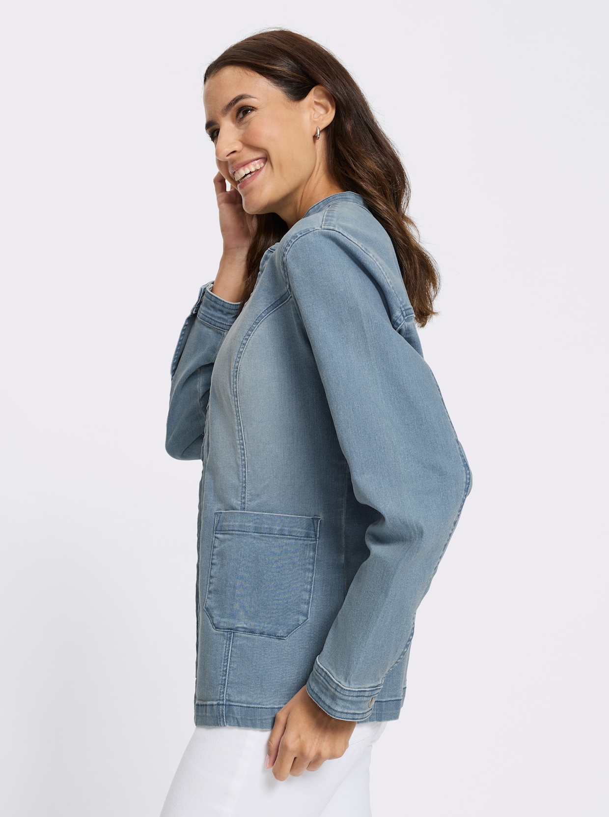 Jeansjacke - blue-bleached