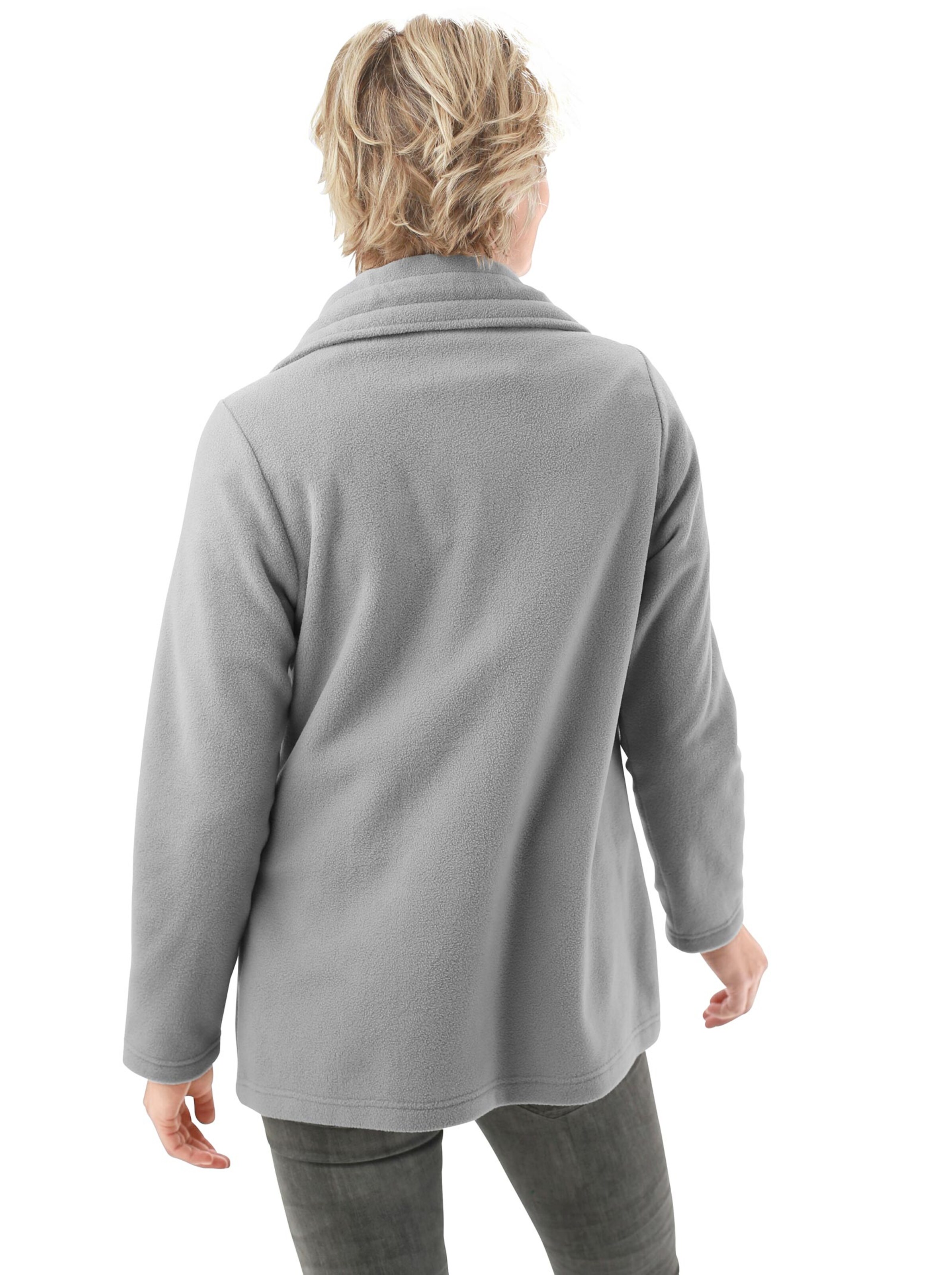 Fleece-Jacke - grau