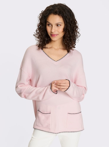 heine Pull - rose clair chiné