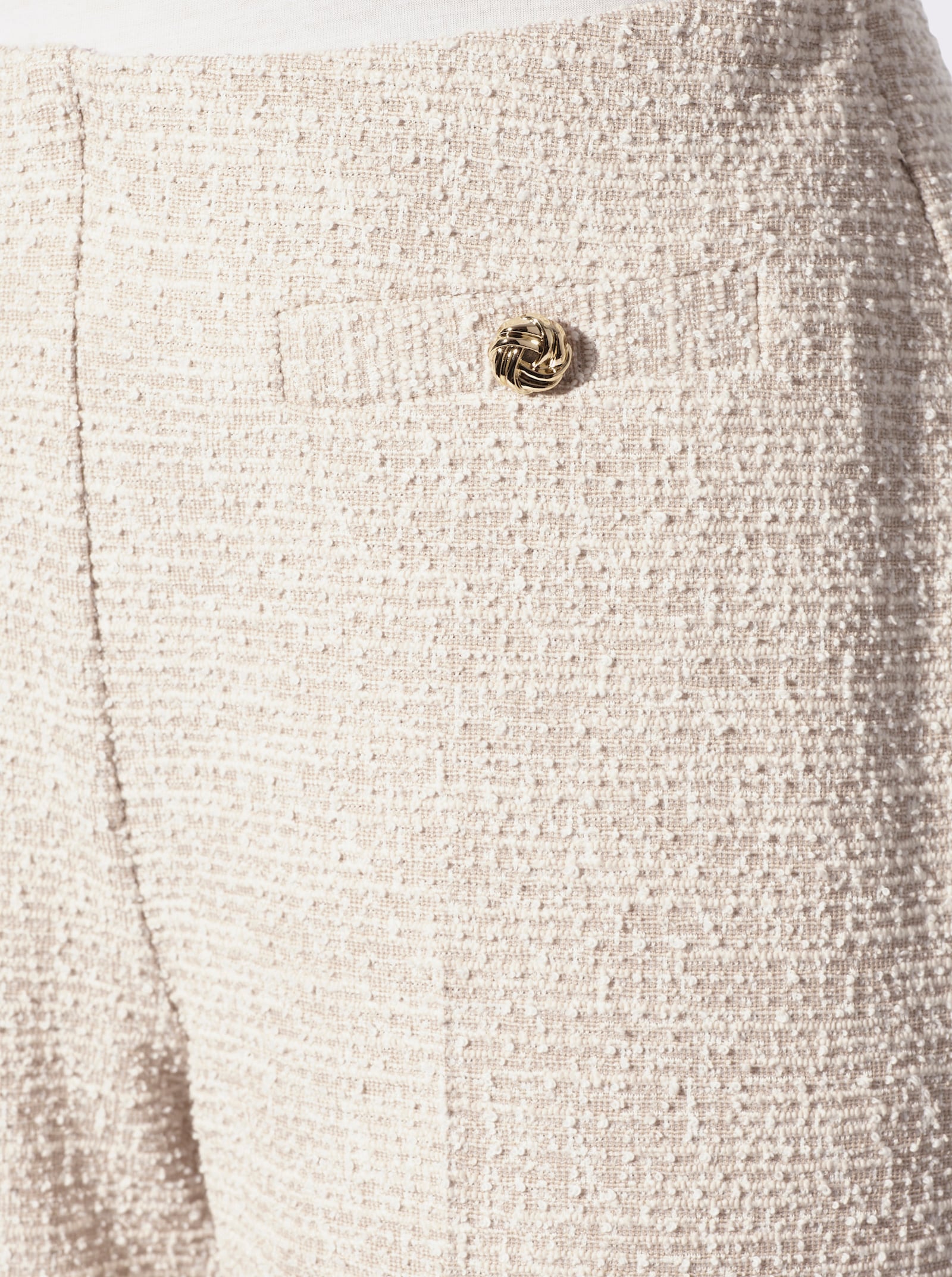 Marlene-Hose in Bouclé-Qualität - sand