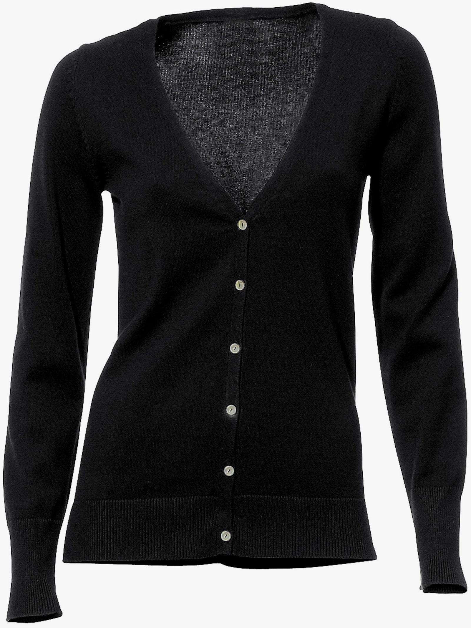 heine Feinstrickjacke im Cardigan-Style - schwarz