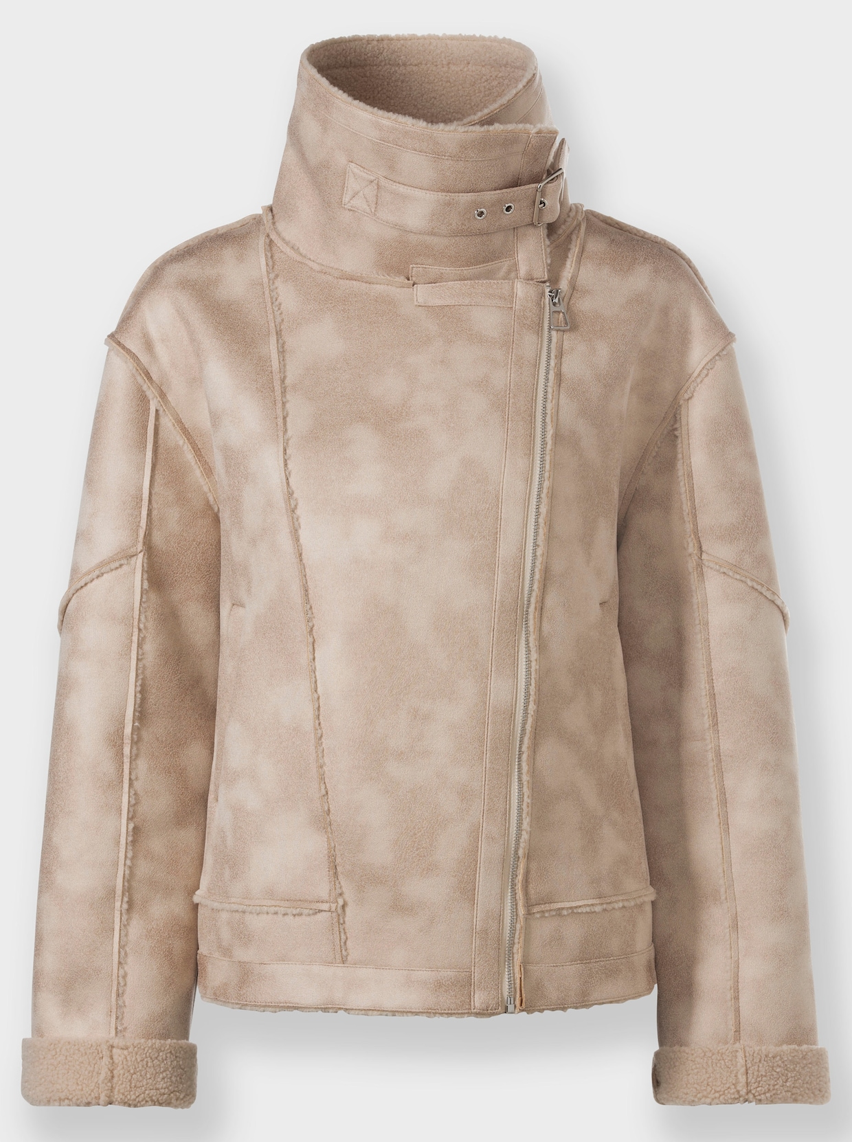 heine Veste en imitation cuir - beige