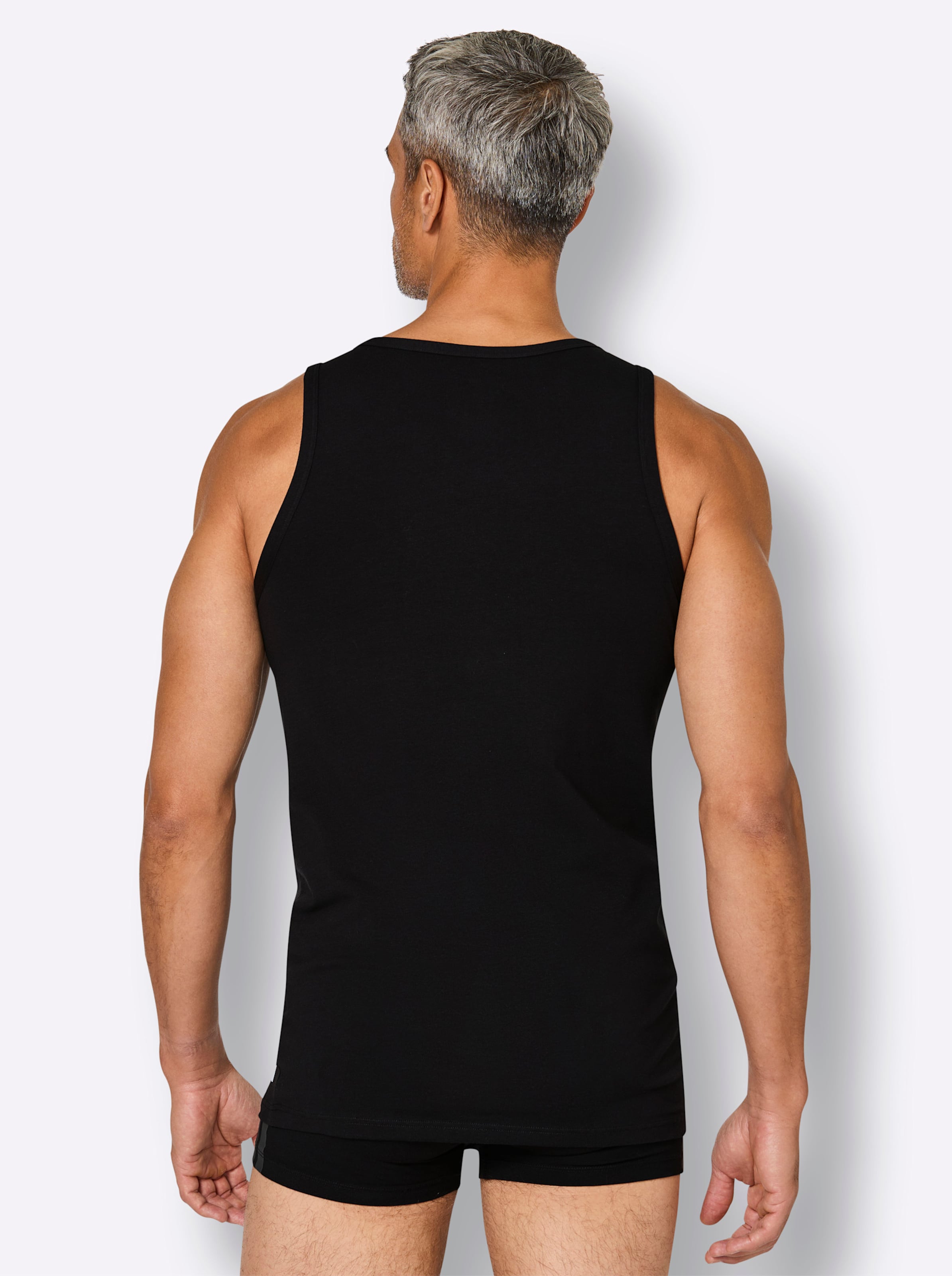 adidas Herren Tank Top Unterhemd langlebig feuchtigkeitstransportierend 2 er Pack - Bild 3
