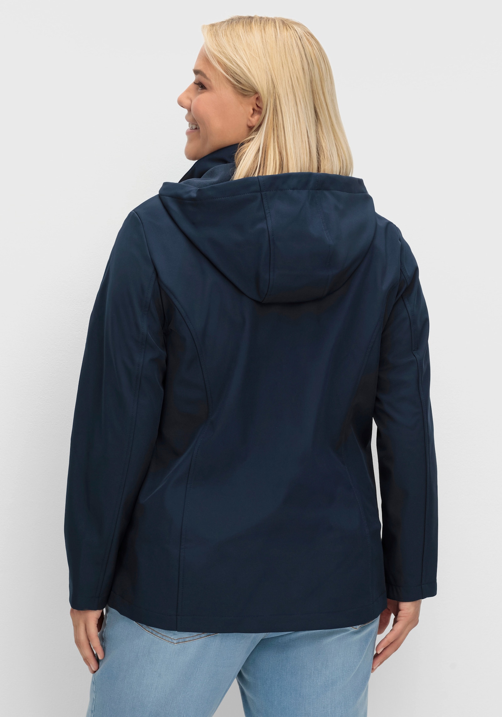 Softshelljacke winddicht, atmungsaktiv - marine