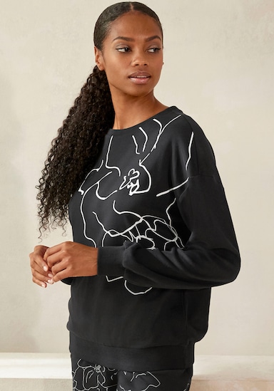 LASCANA Sweat-shirt - noir