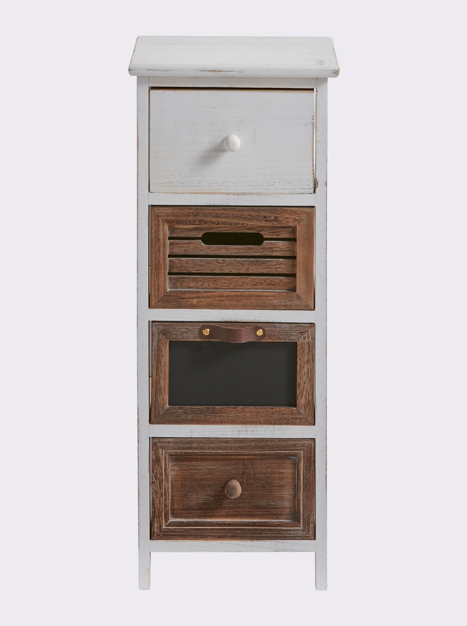 heine home Kommode - weiß-braun