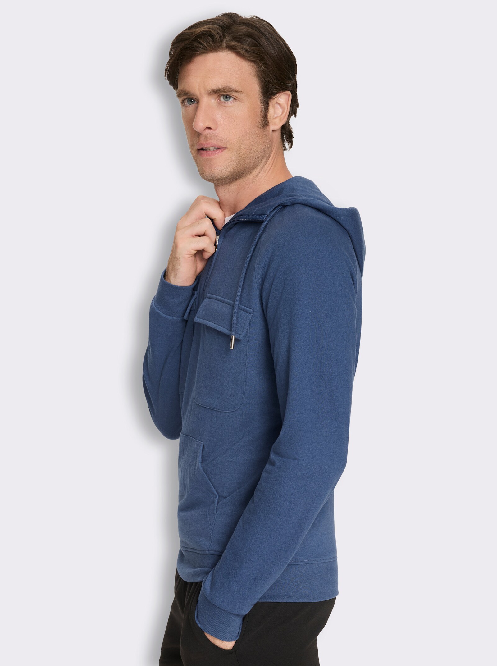 Catamaran Sports Sweatshirt mit Känguru-Tasche - jeansblau