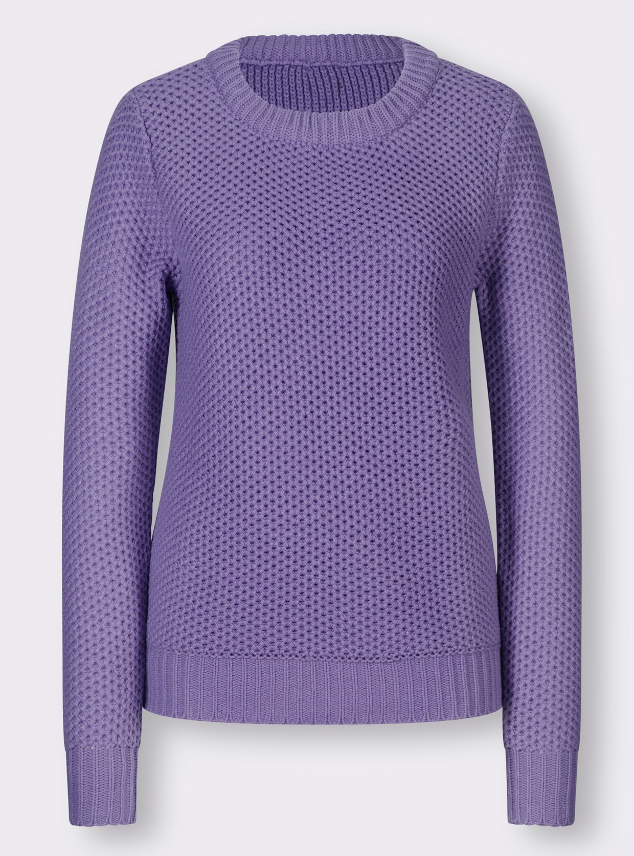 heine Pullover met ronde hals - lavendel