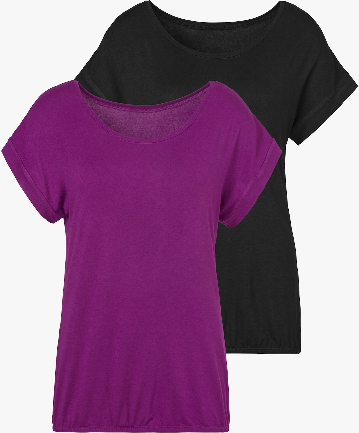 Vivance T-Shirt - lila, schwarz