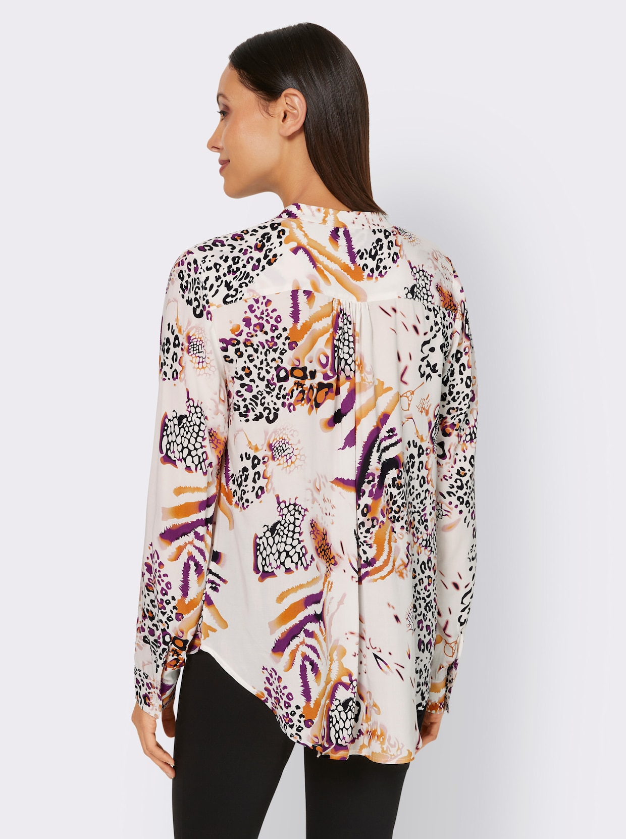 heine Blouse met print - mauve/rosé bedrukt