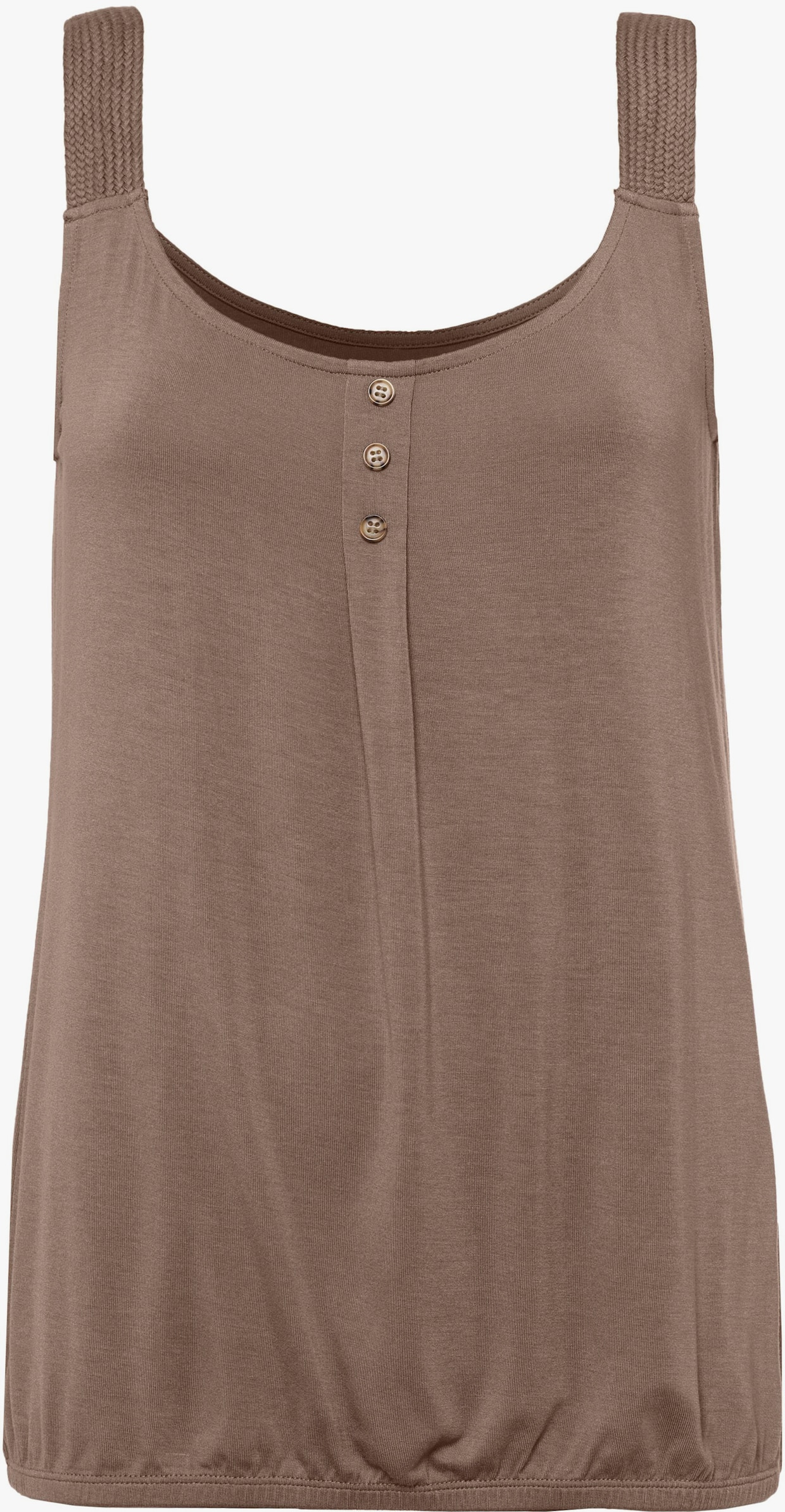 LASCANA Strandtop - taupe, schwarz