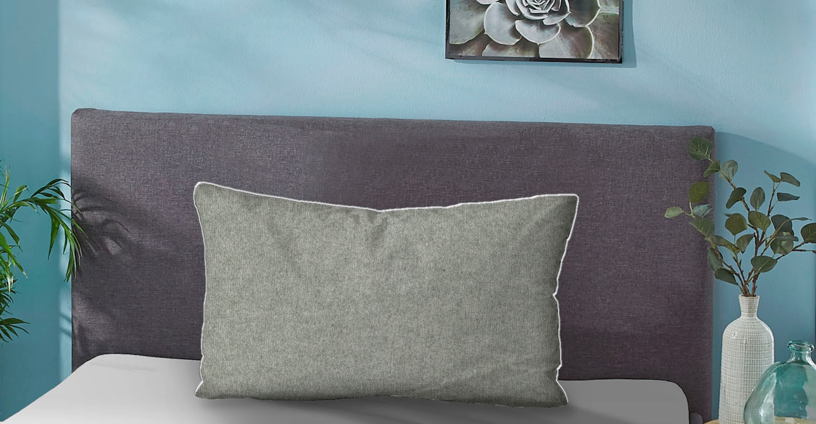 Biberna Bettwäsche - hellgrau-grau