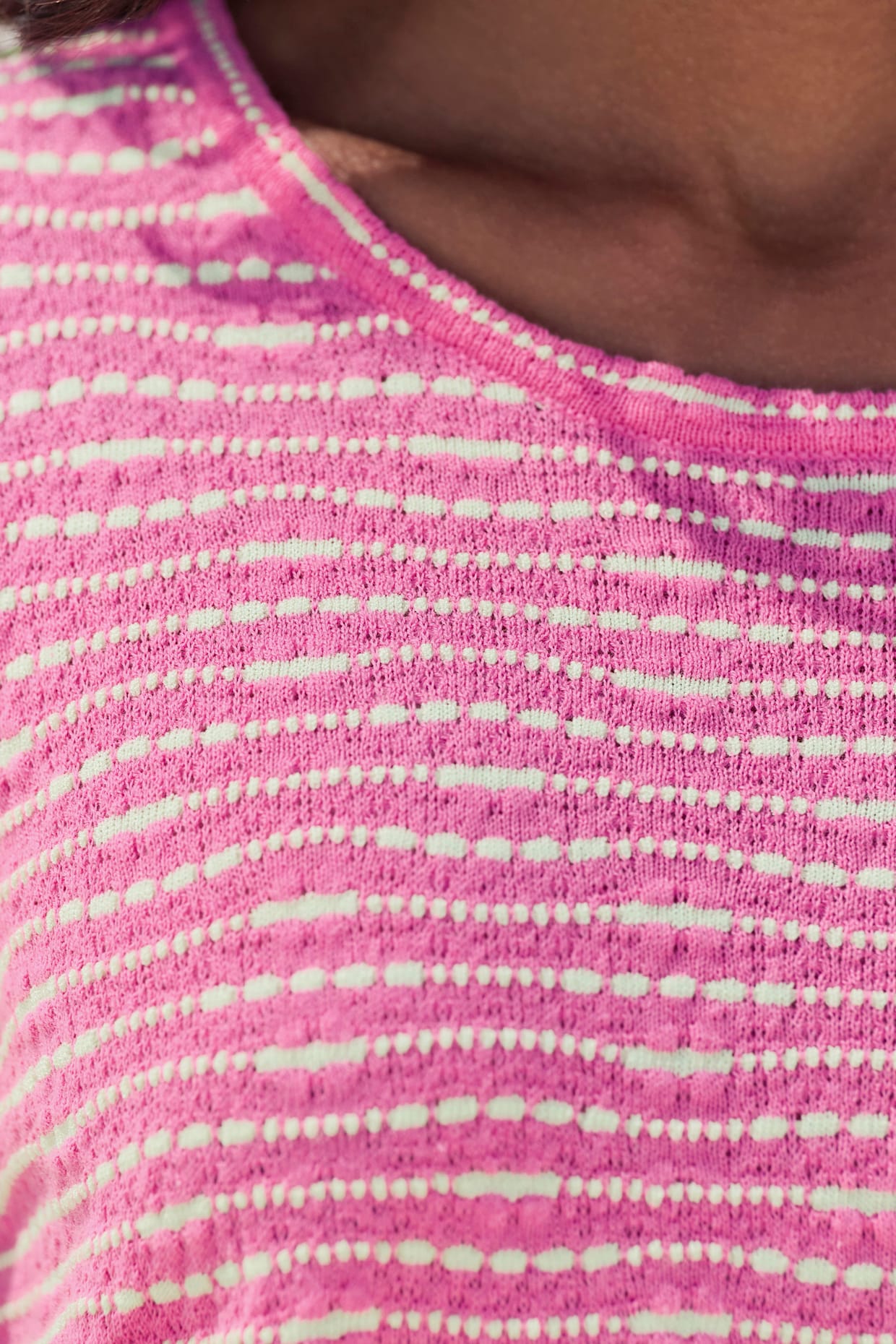 Vivance Shirt met ronde hals - pink/crème