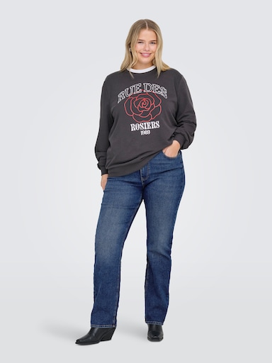 ONLY CARMAKOMA Straight-Jeans - medium blue denim