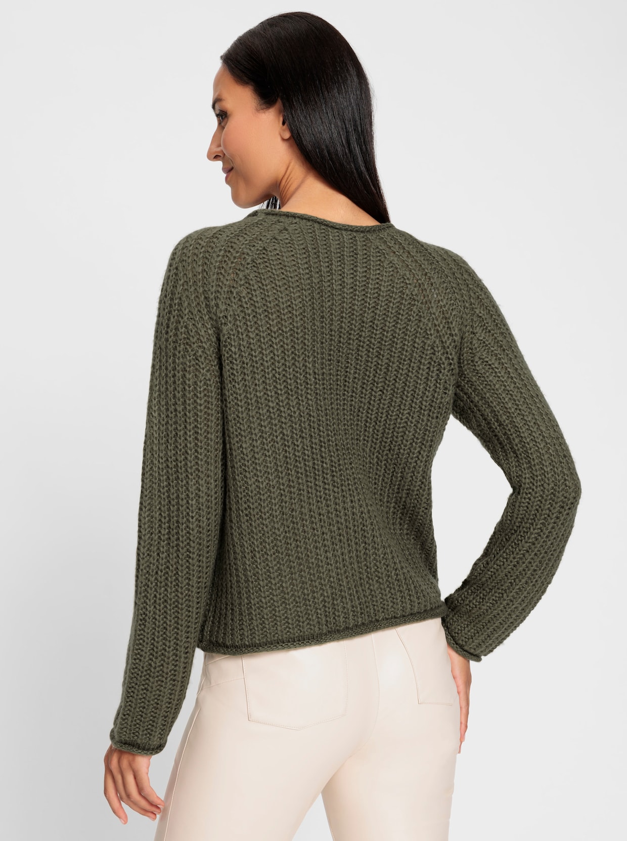 heine Gebreide pullover - kaki