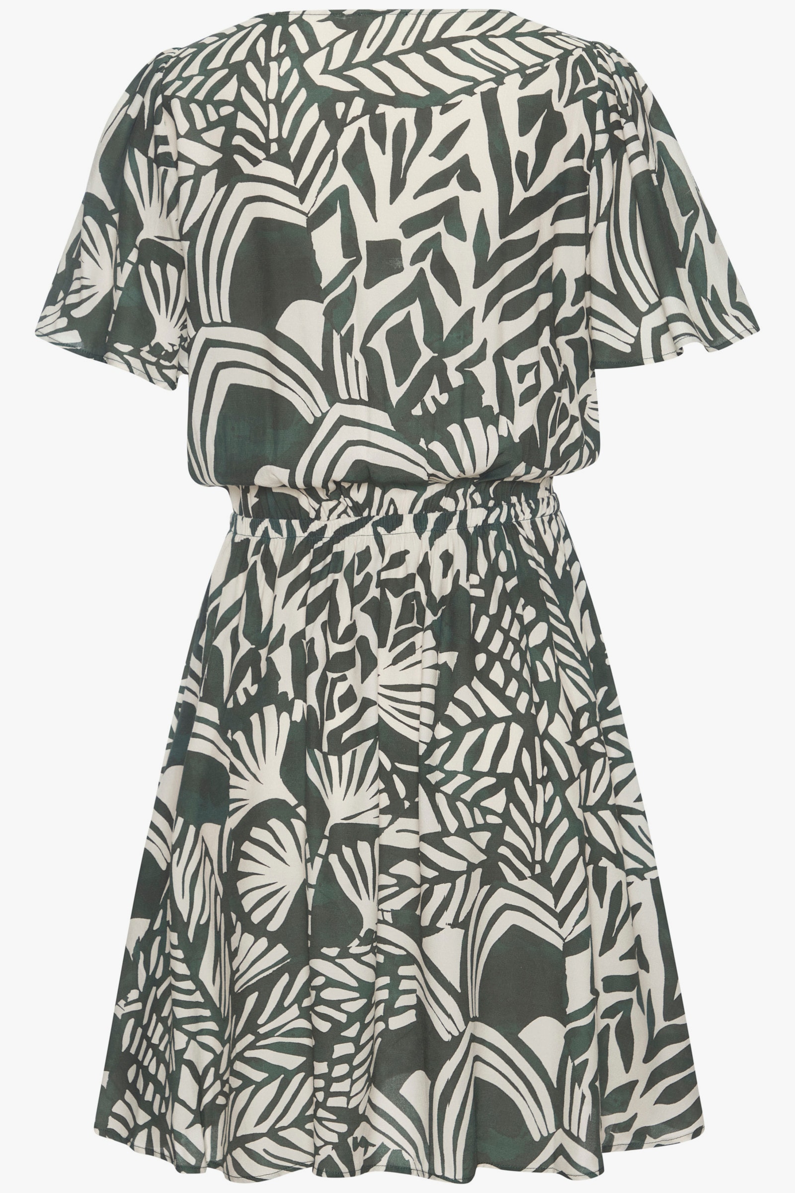LASCANA Sommerkleid - grün-creme bedruckt