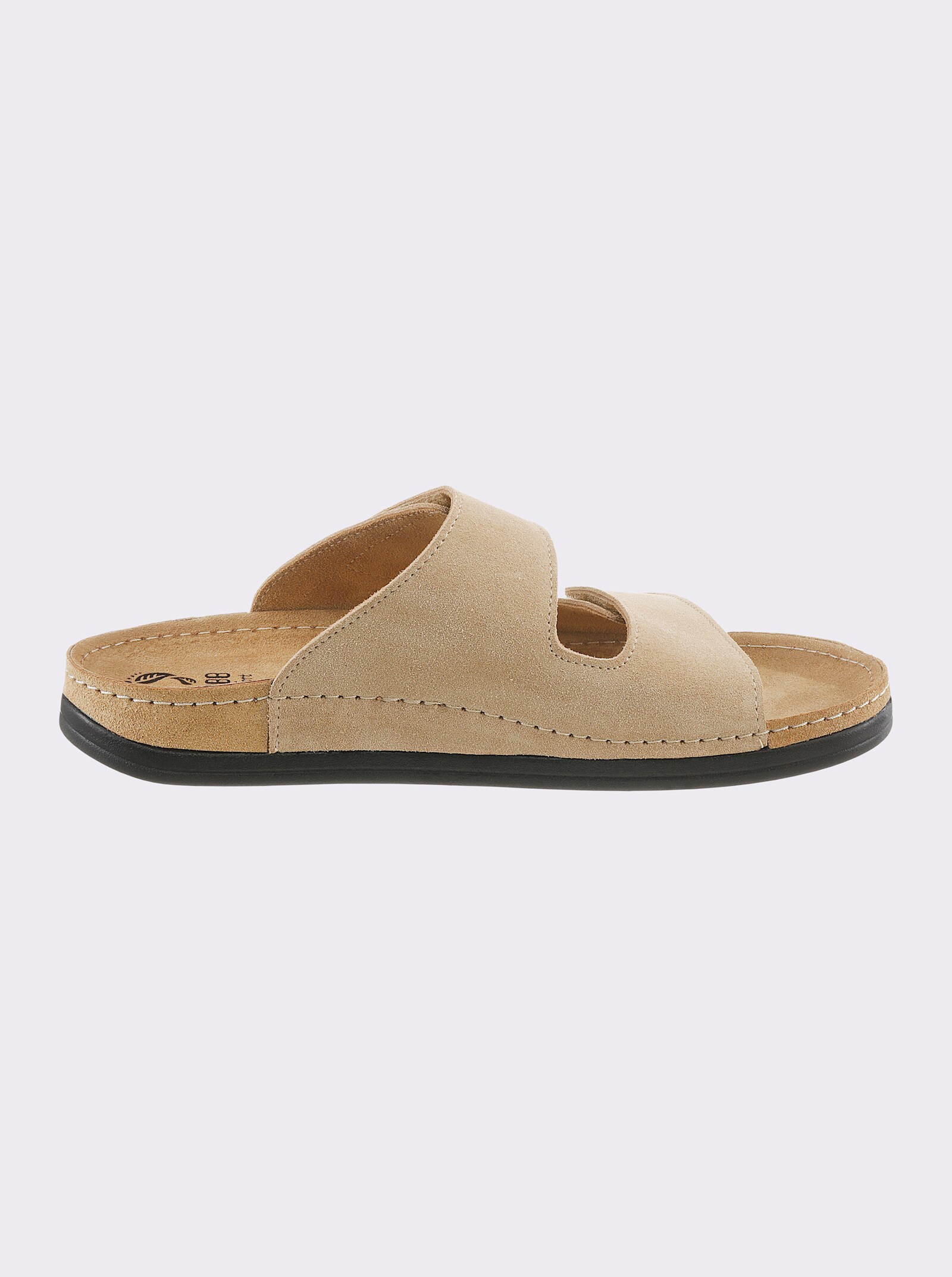 Mubb Pantolette mit rutschhemmender Laufsohle - beige