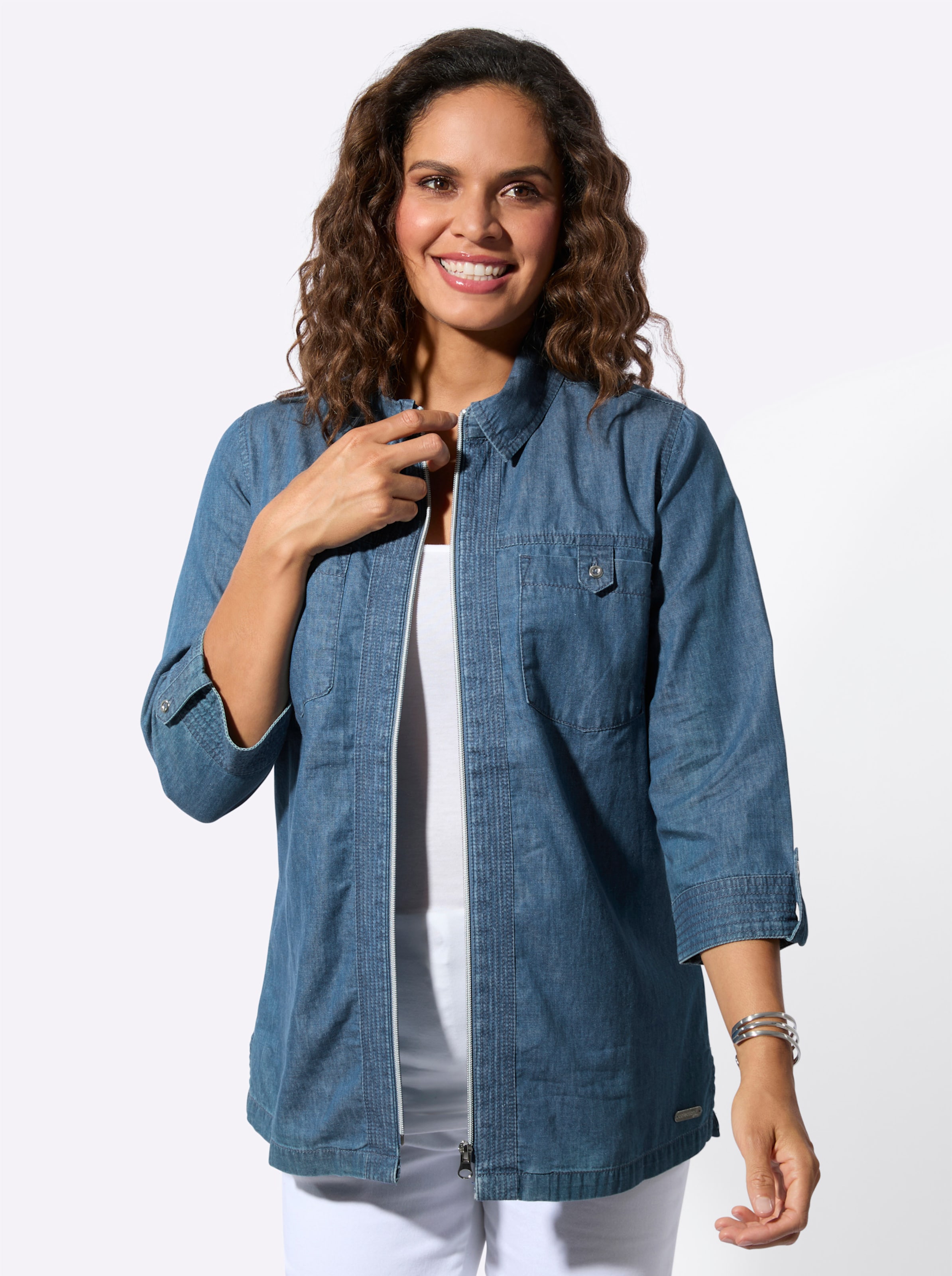 Jeansbluse