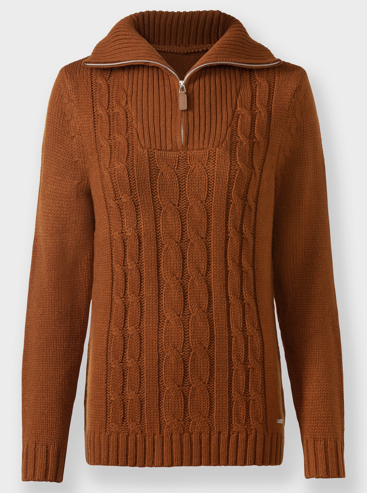 Troyer-Pullover - cognac