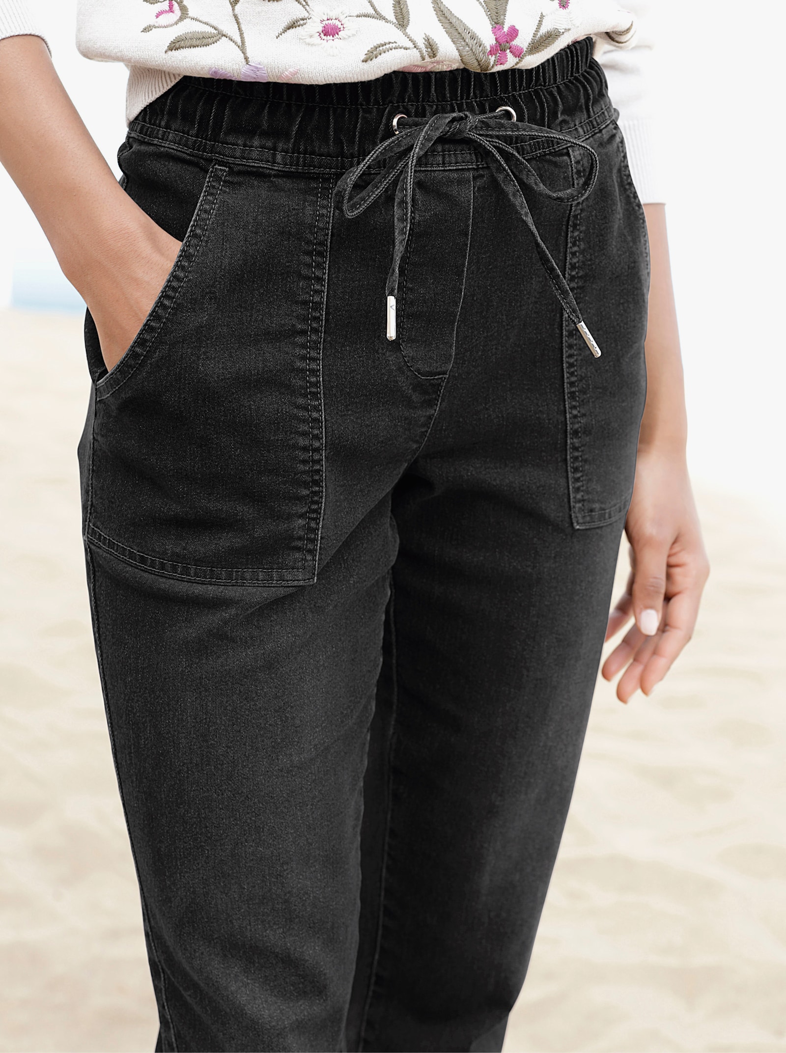 heine Jean avec poches - graphite-denim