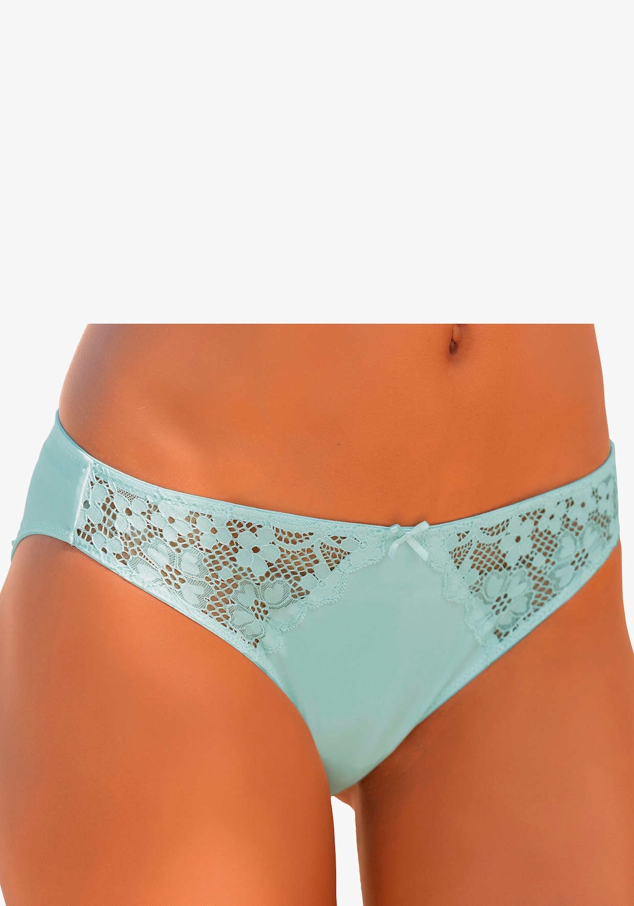 petite fleur Slip - perzik + mint + crème