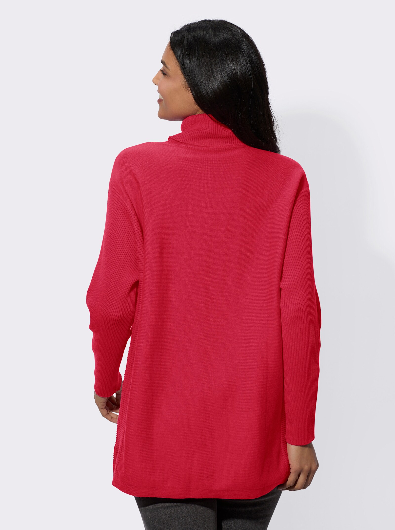 Pullover met lange vleermuismouwen - pink