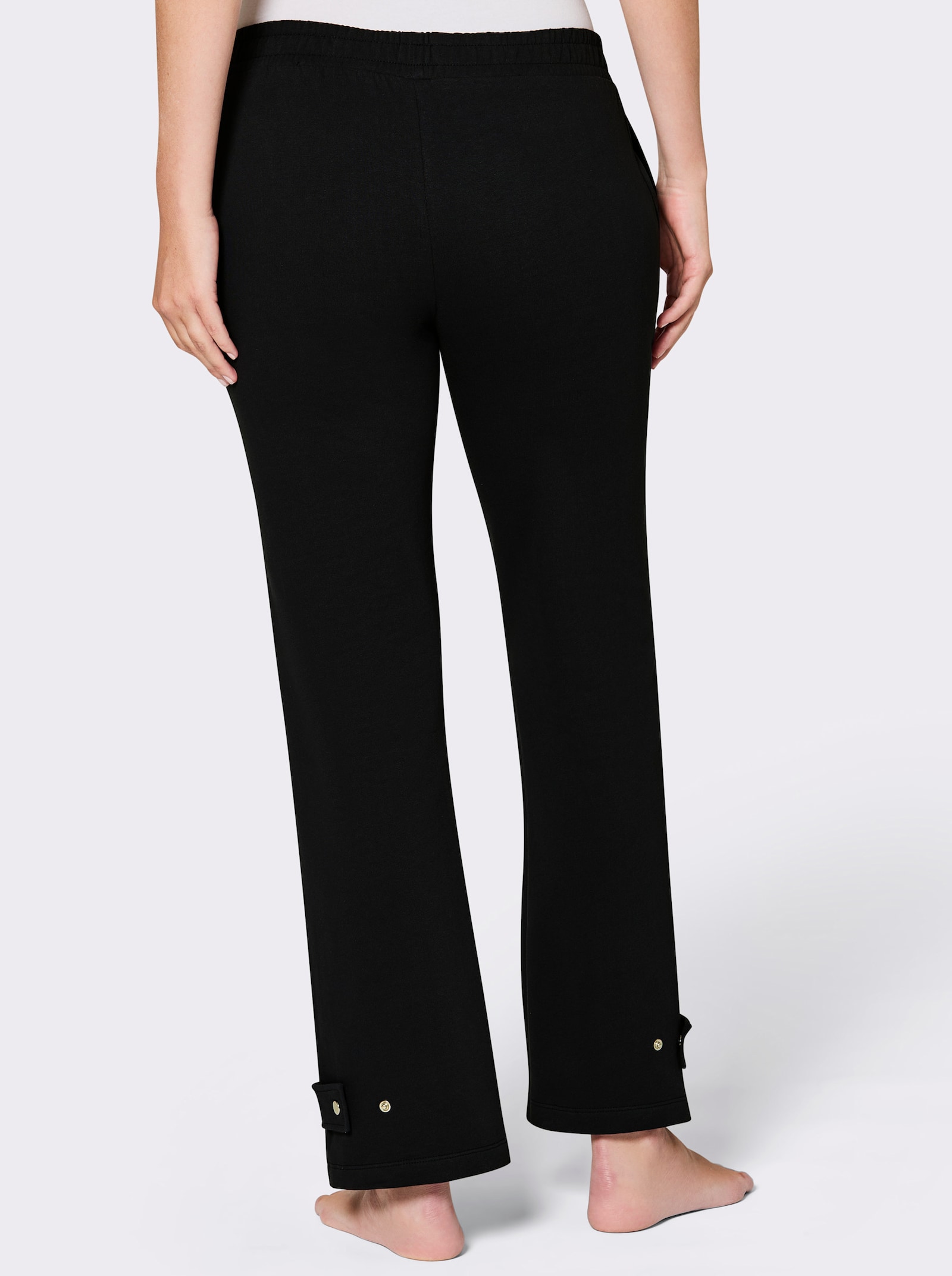 feel good Dehnbund-Hose mit weitenverstellbarem Bein - schwarz