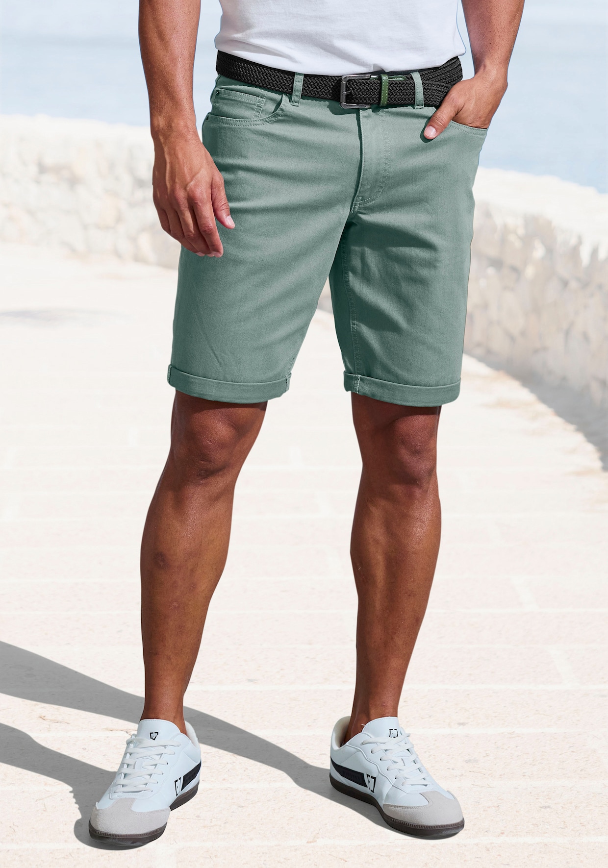 Jeansshorts - grün