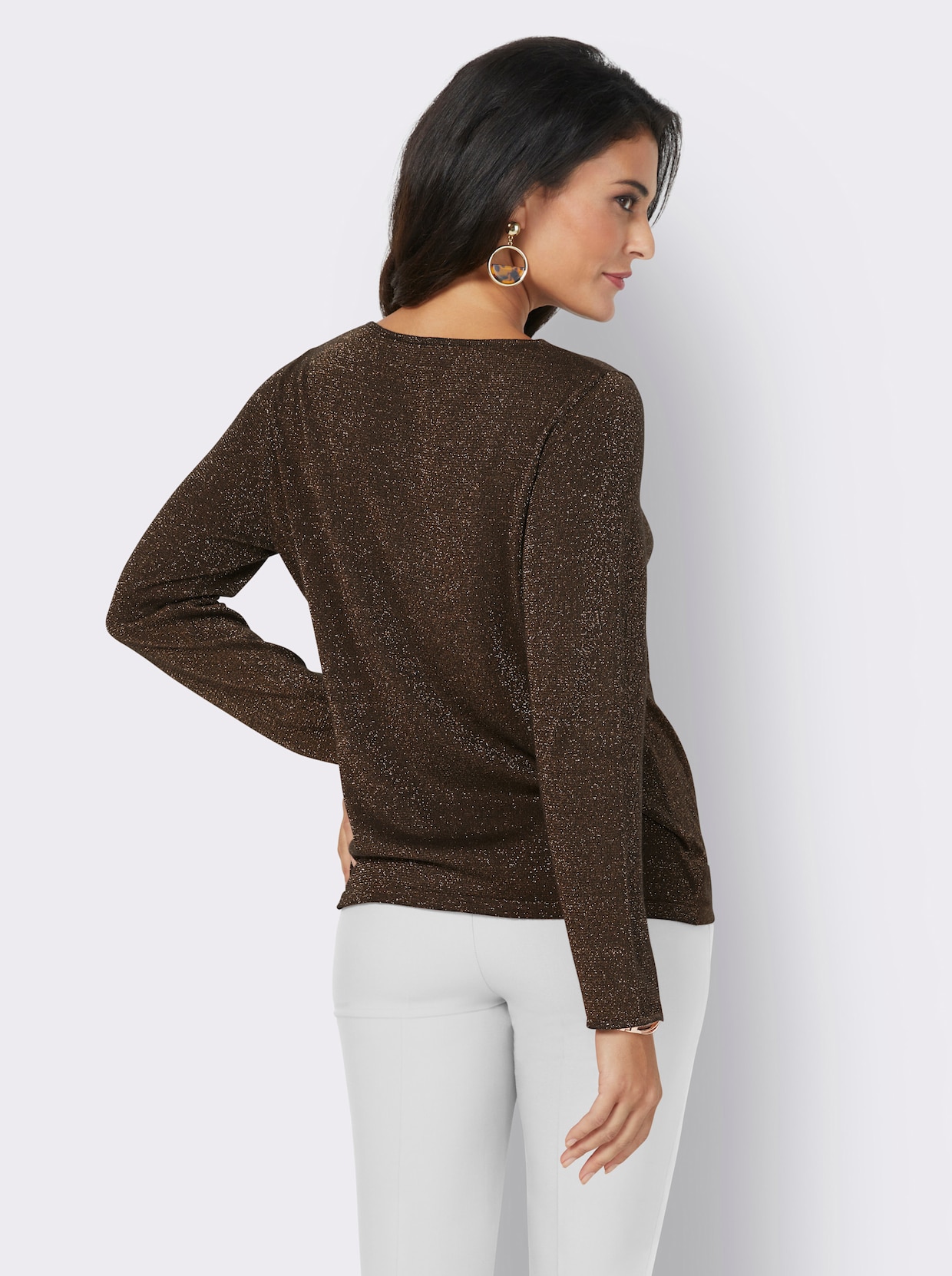 Pullover - braun-schwarz