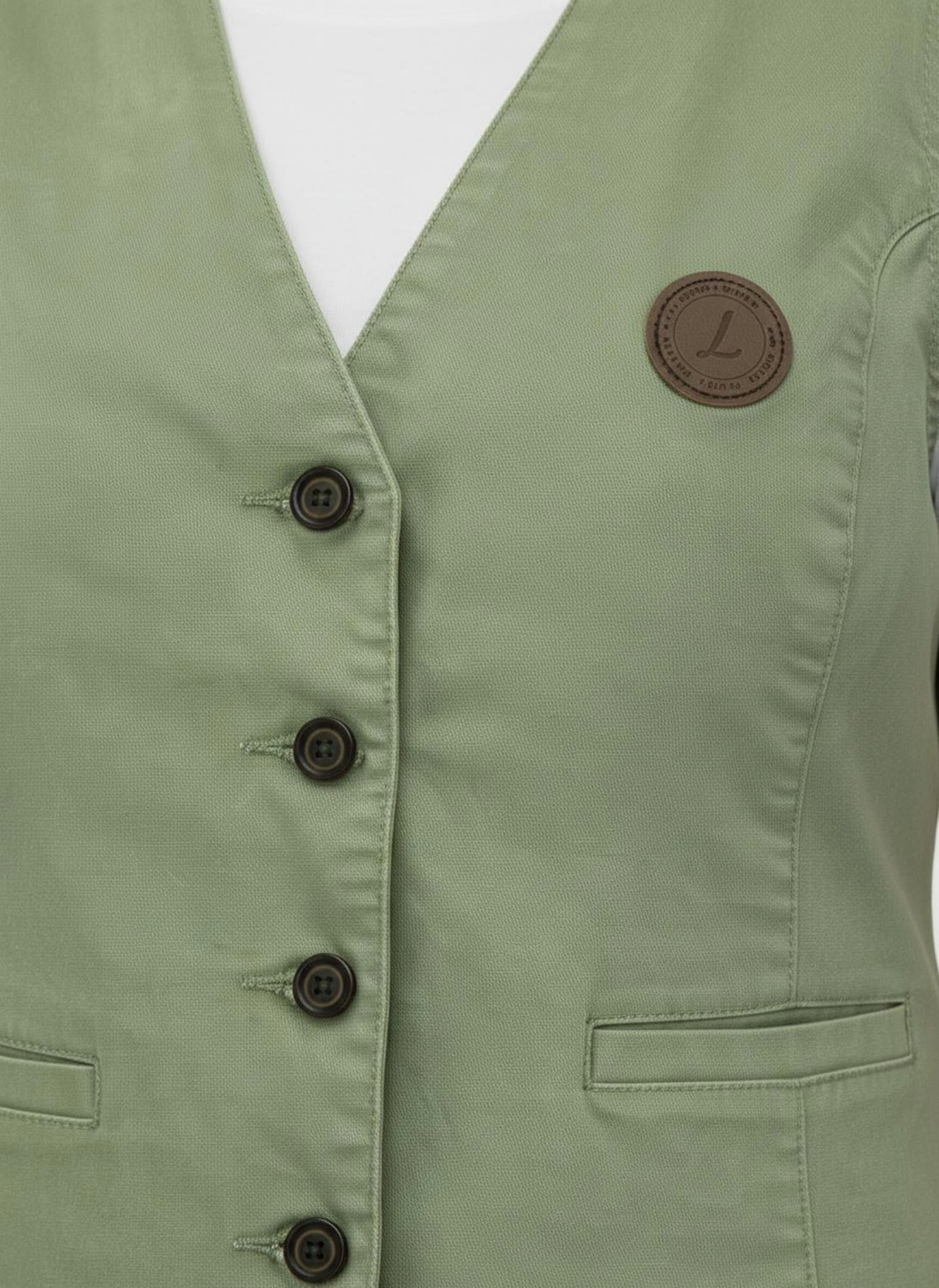 Jeansweste in Stretch-Qualität - eucalyptus