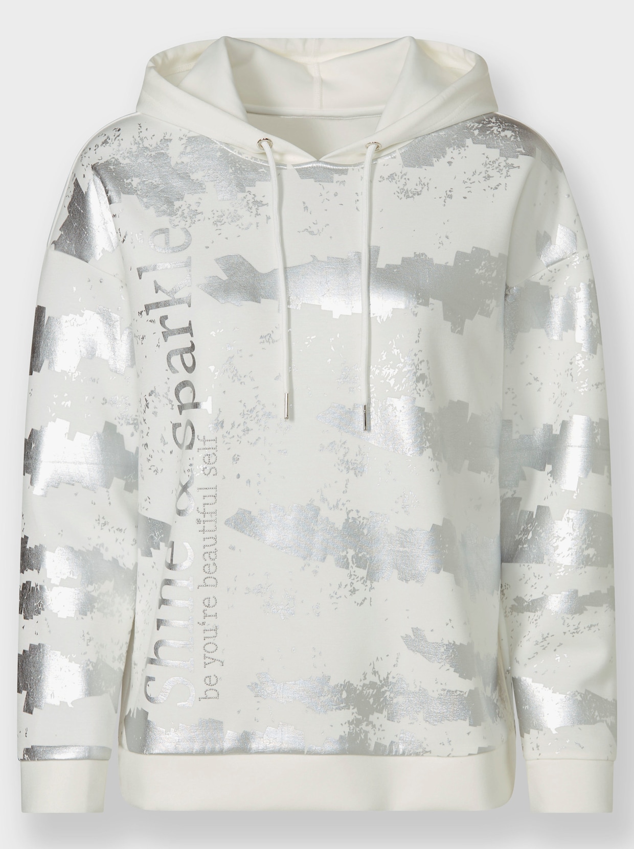 heine Sweatshirt met capuchon - ecru