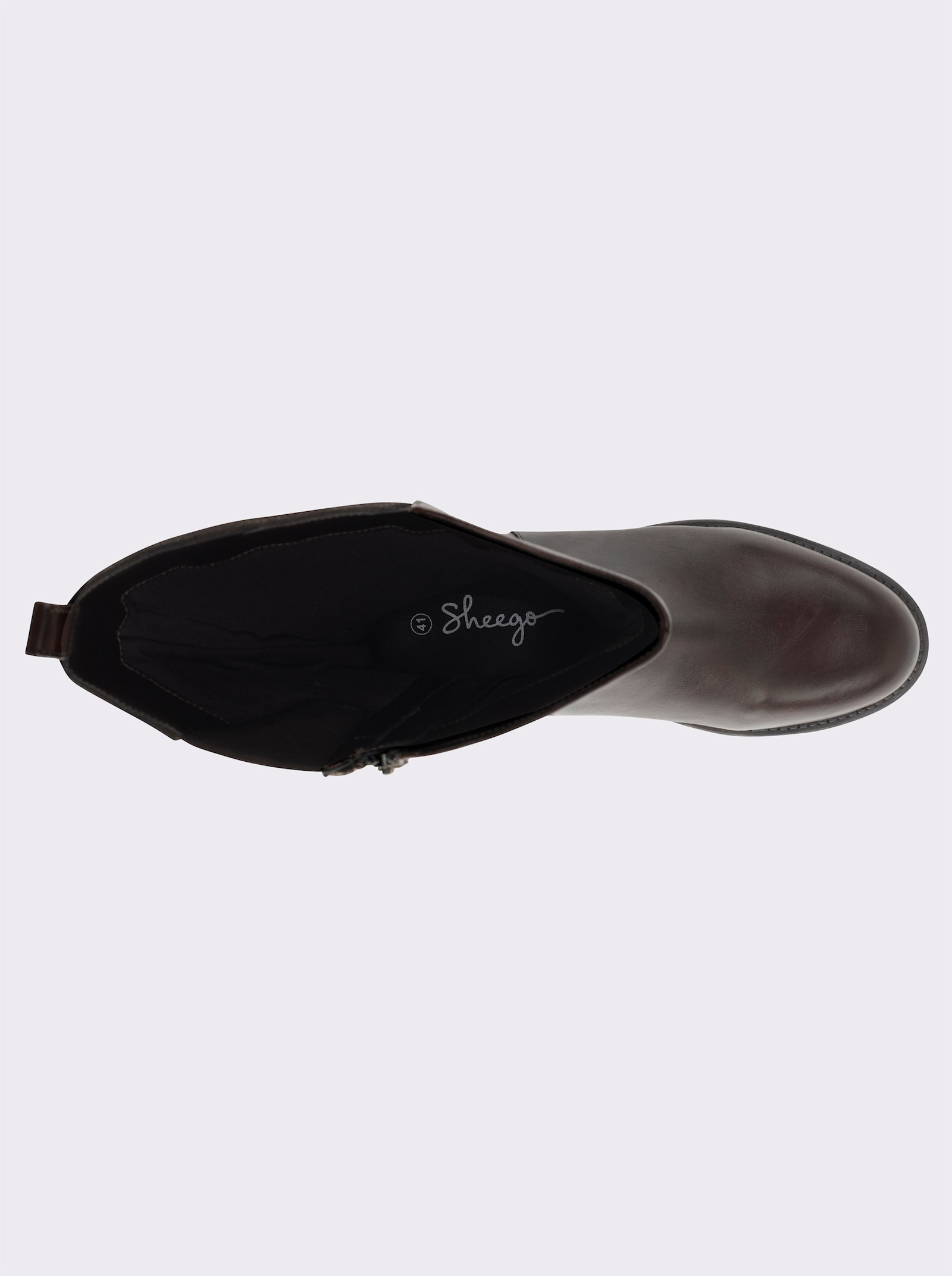 sheego Weitschaftstiefel in 2 Schaftweiten - schoko