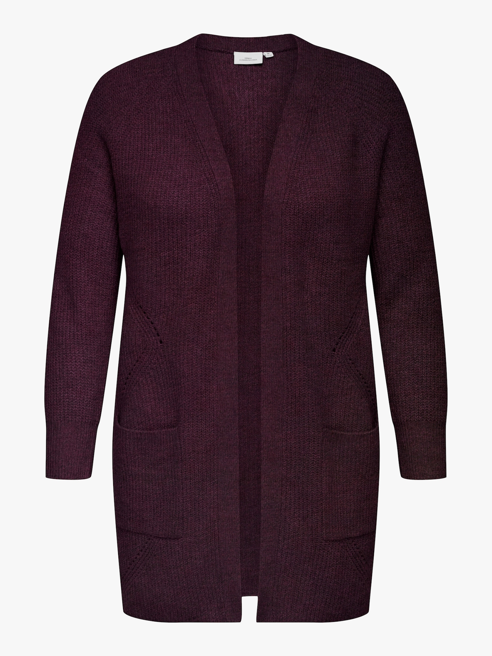 ONLY CARMAKOMA Strickjacke - mauve wine detail:melange