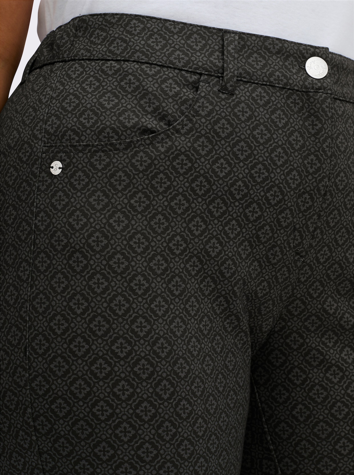 sheego Bootcuthose - graphit-grau-gemustert