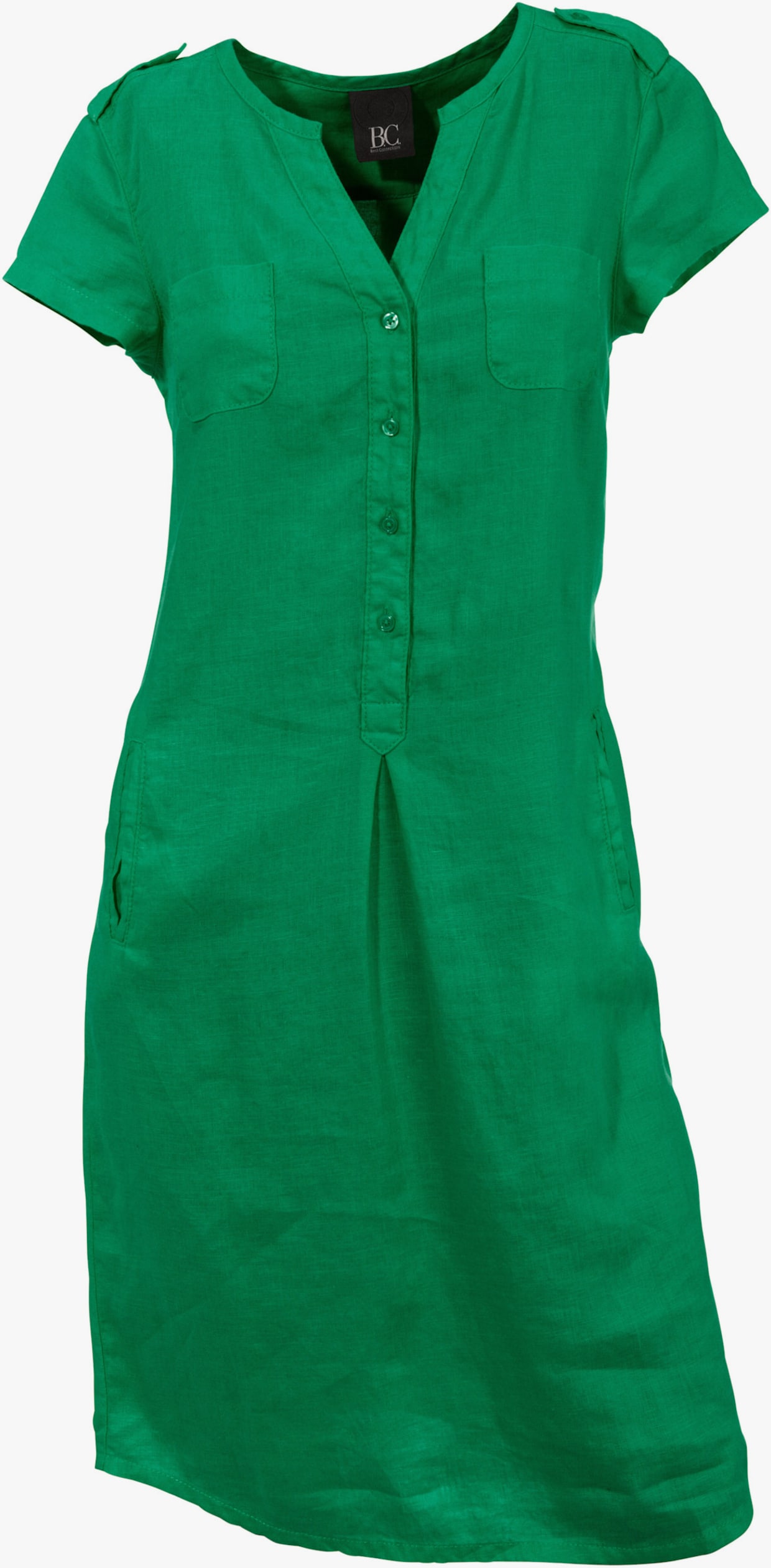 heine Ľanové šaty - trávová zelená
