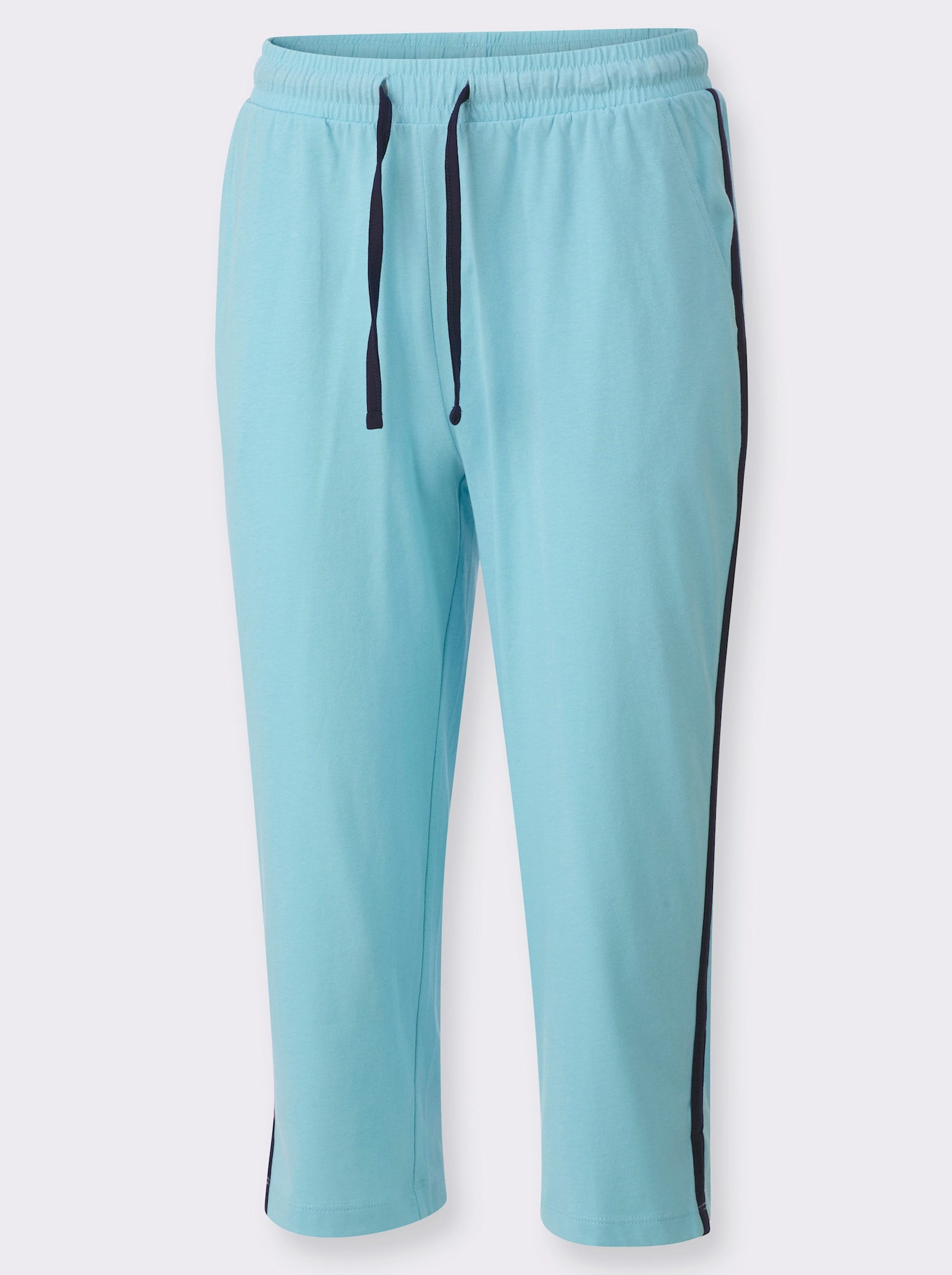 Športové capri nohavice - Akvamarínová