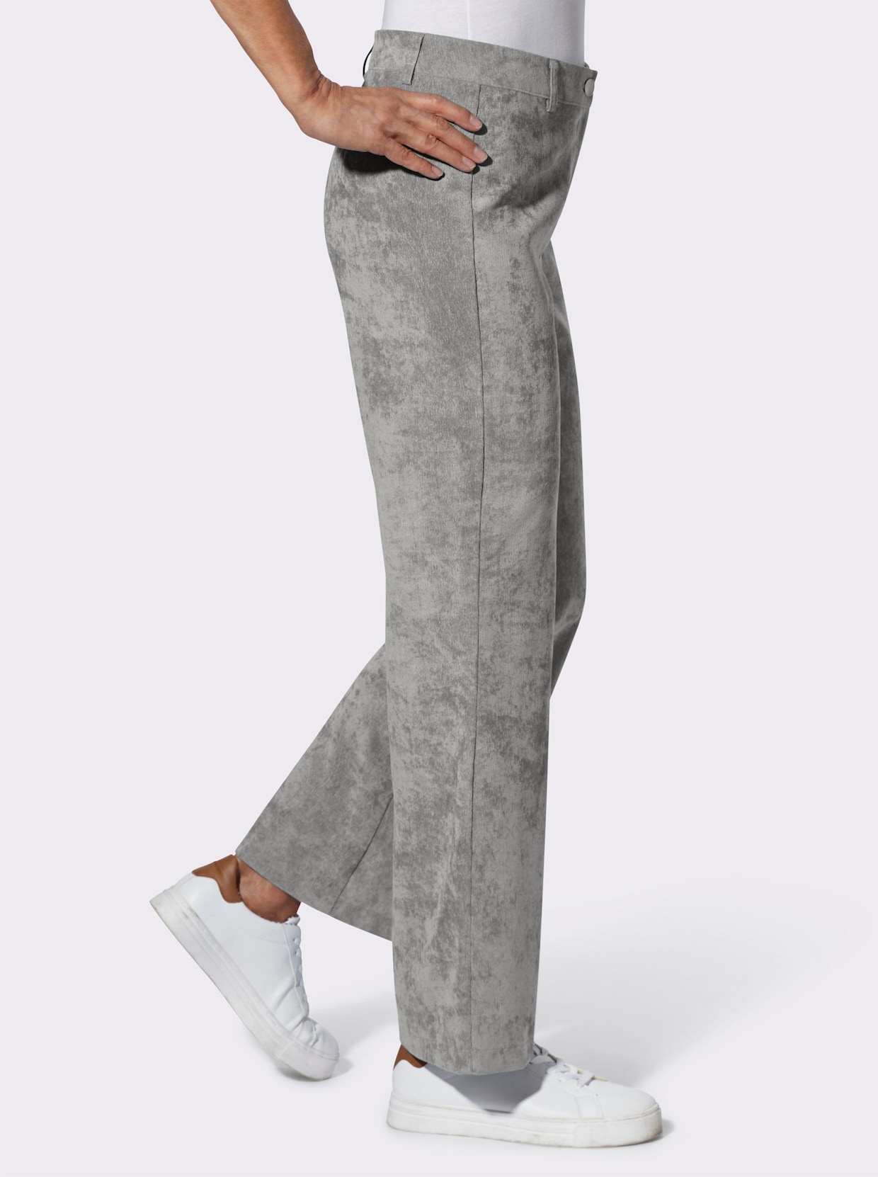 Cordhose - grau