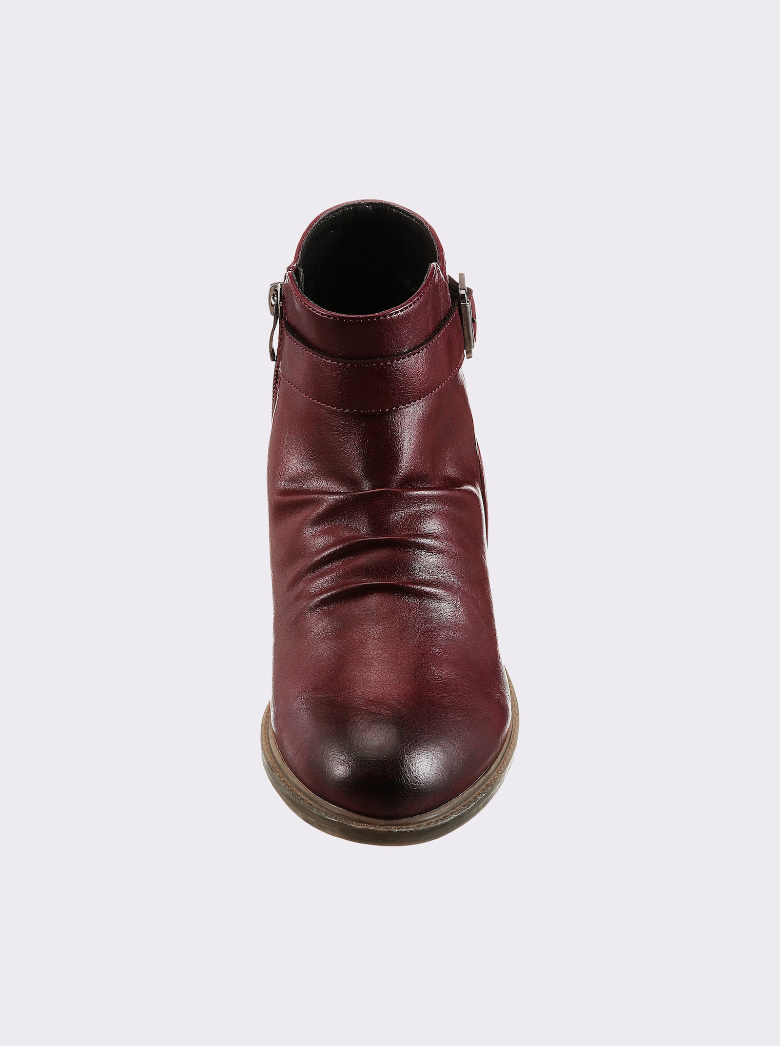 Andrea Conti Stiefelette in Leder-Optik - bordeaux