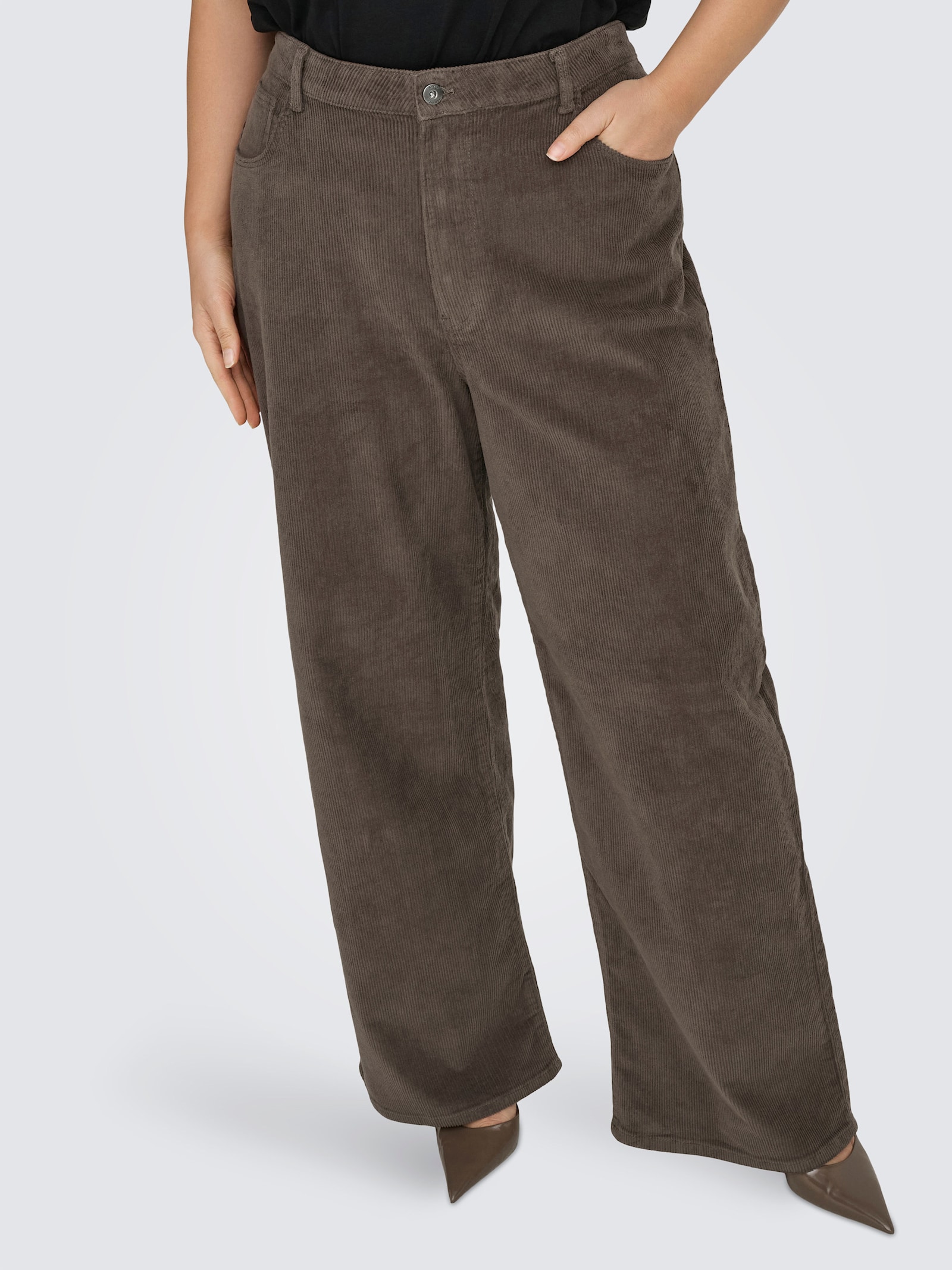 ONLY CARMAKOMA Cordhose - morel