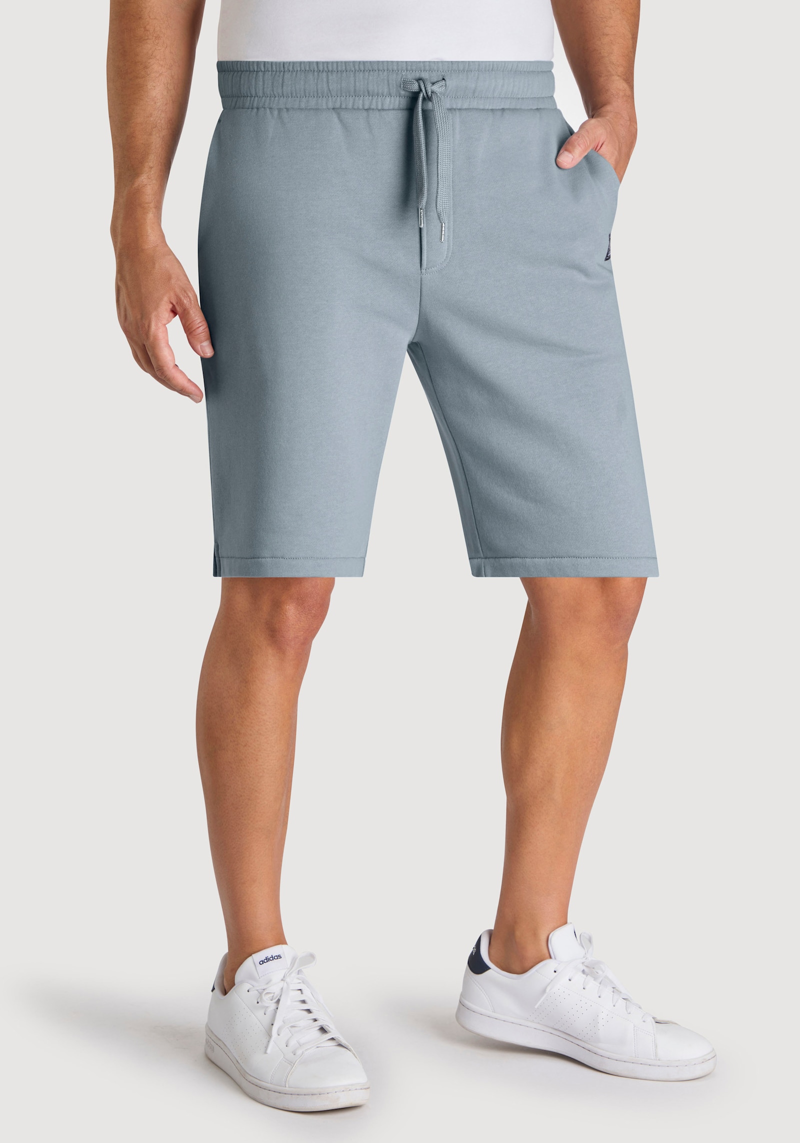 John Devin Sweatshorts - blaugrau