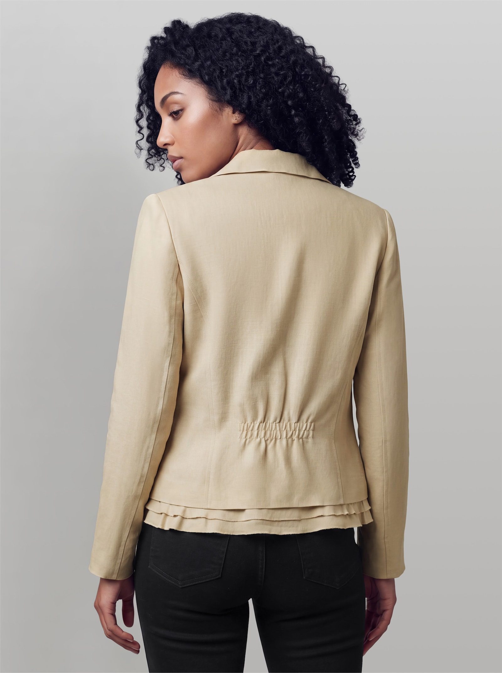 heine Blazer mit doppellagigem Saum - sand