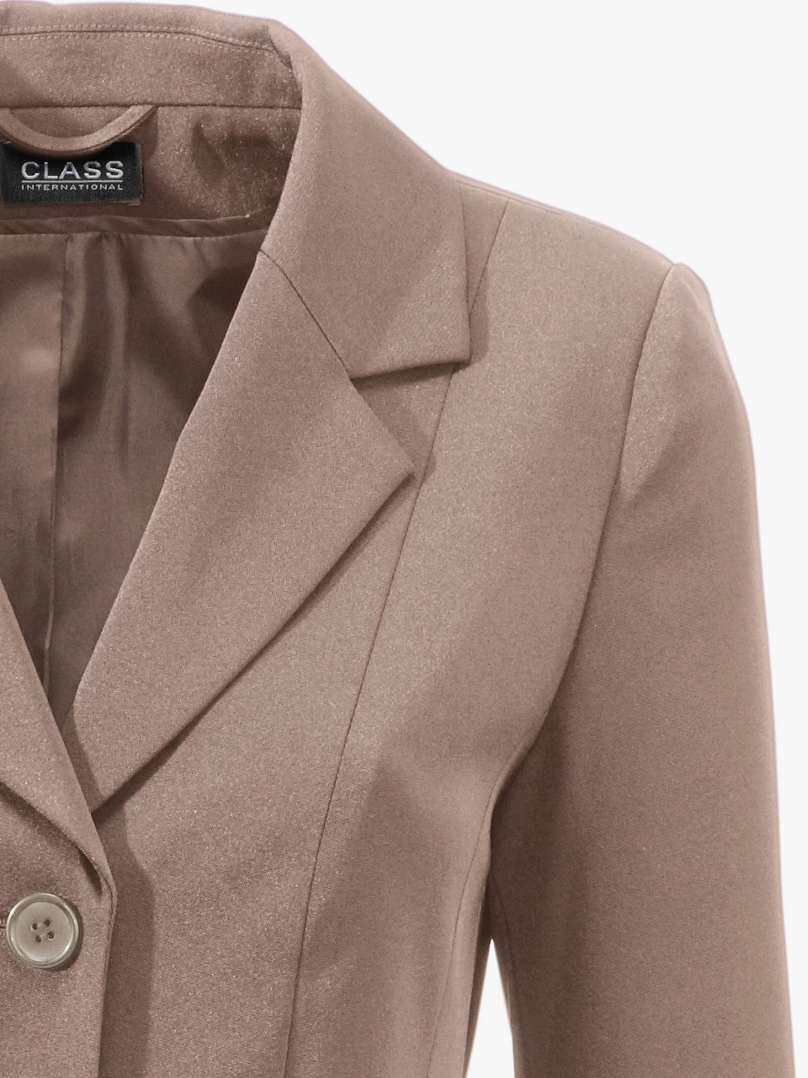 heine Blazer long avec poches à rabat - taupe