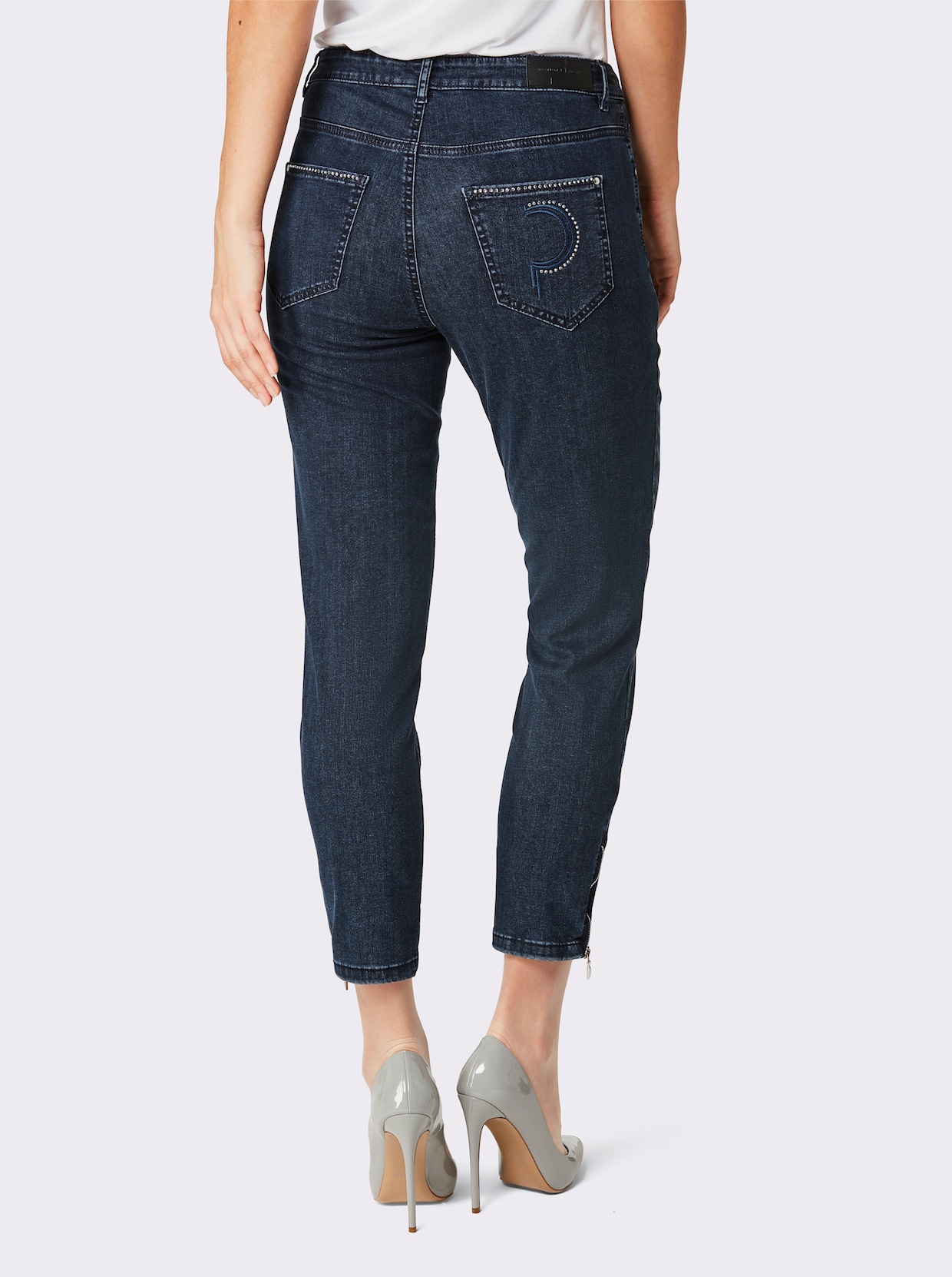 CREATION L PREMIUM Jean 5 poches - bleu foncé