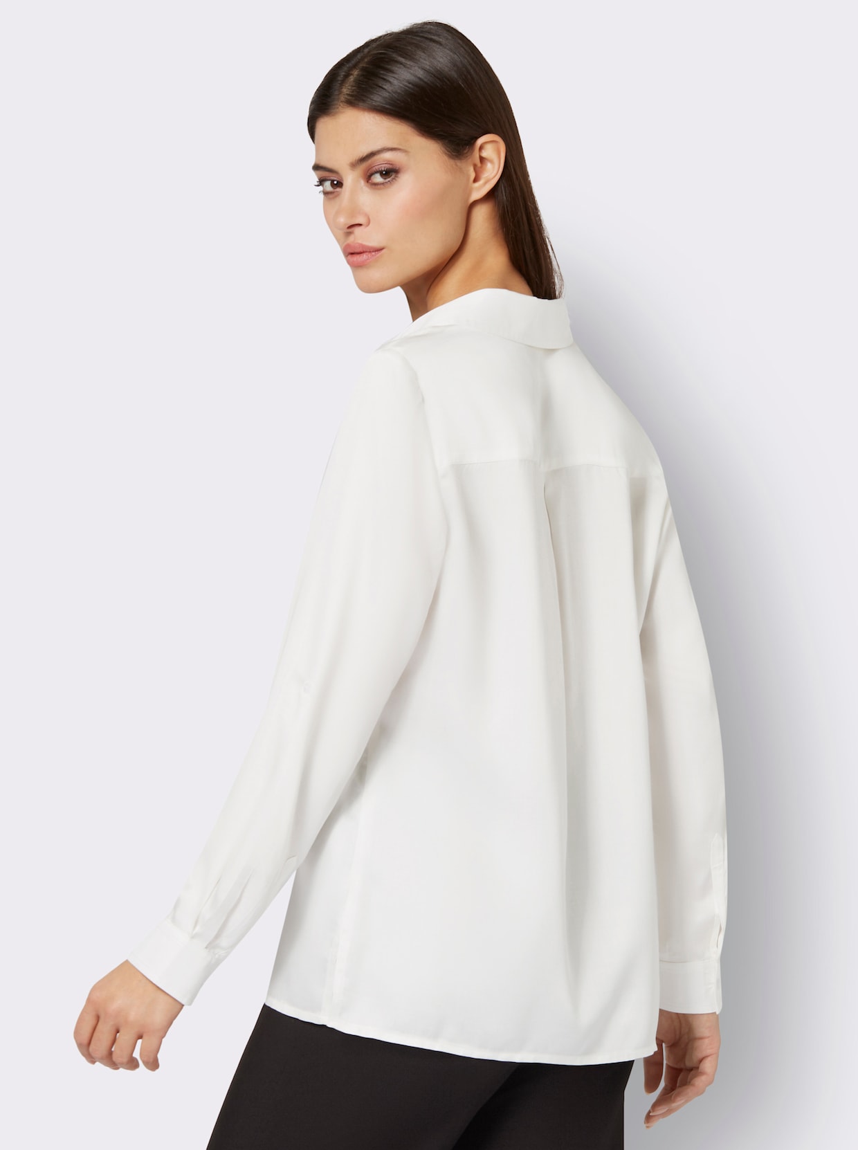 Blouse - ecru/koningsblauw