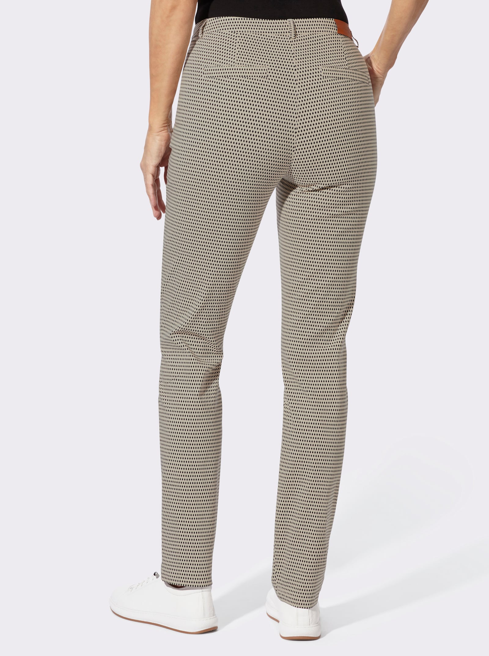 Bengalinhose - sand-schwarz-gemustert