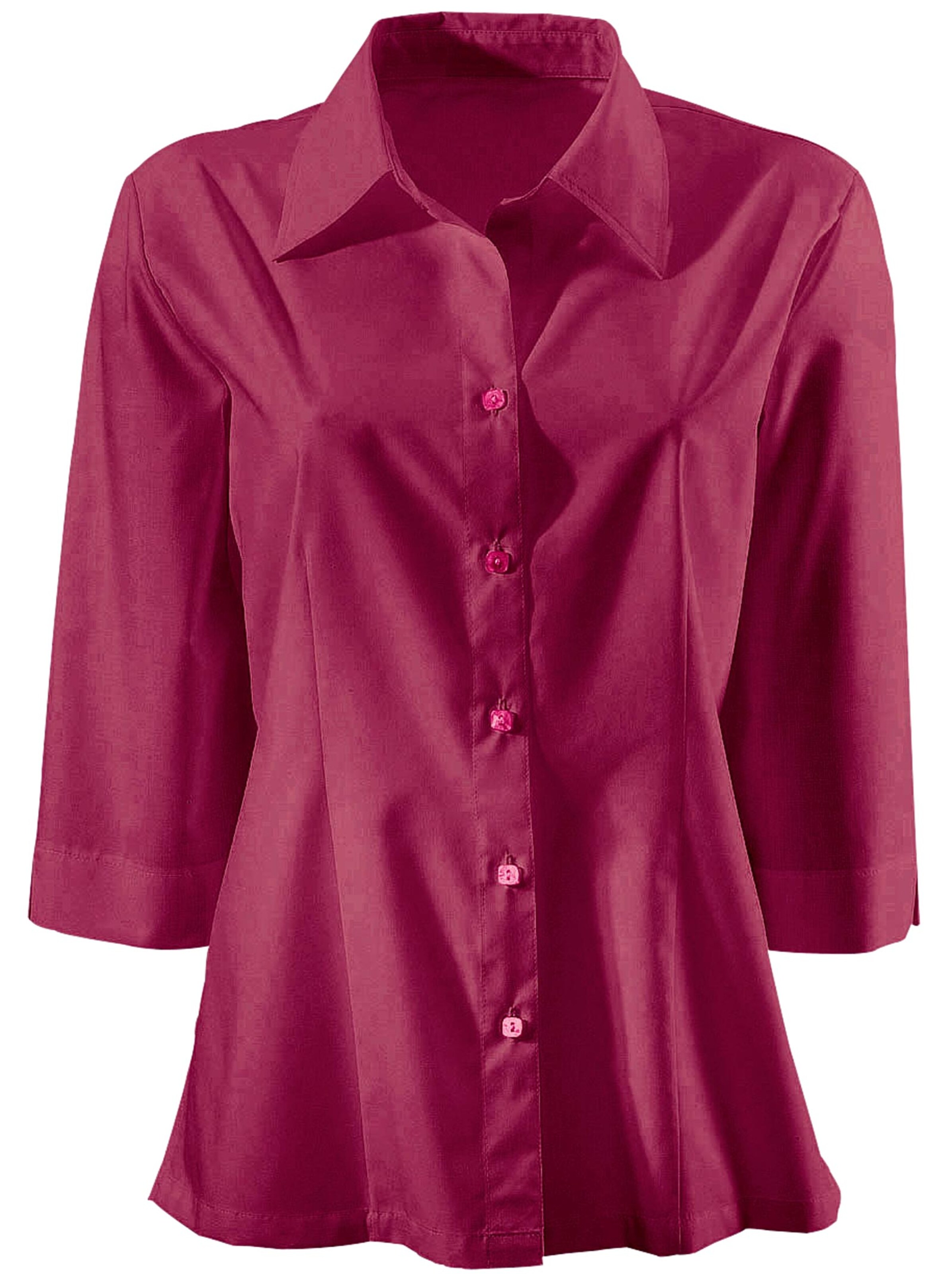Hemdbluse - weinrot