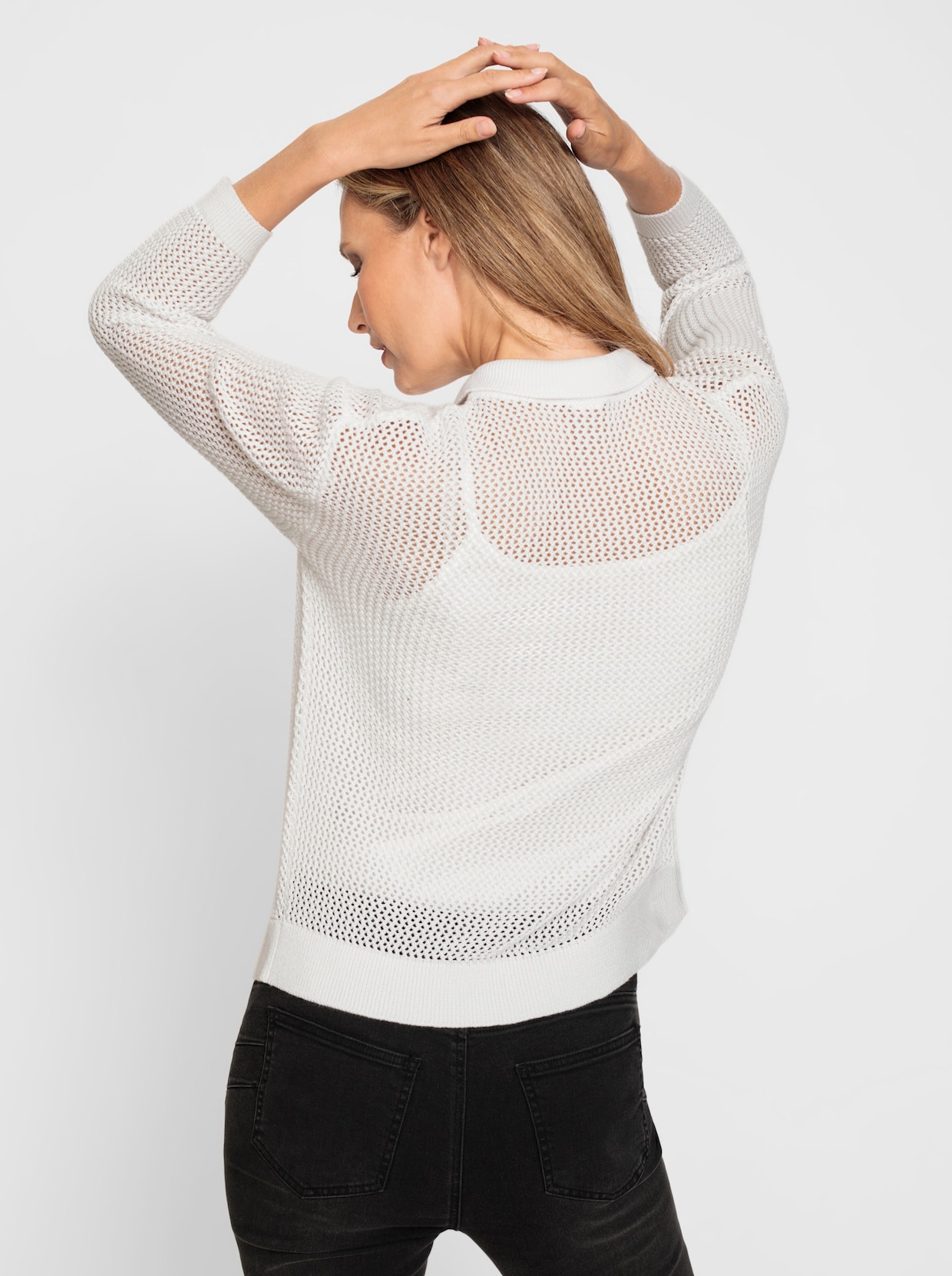 heine Veste en tricot - blanc