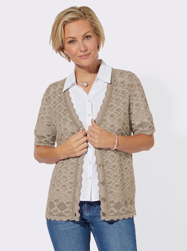 Strickjacke - sesam-meliert